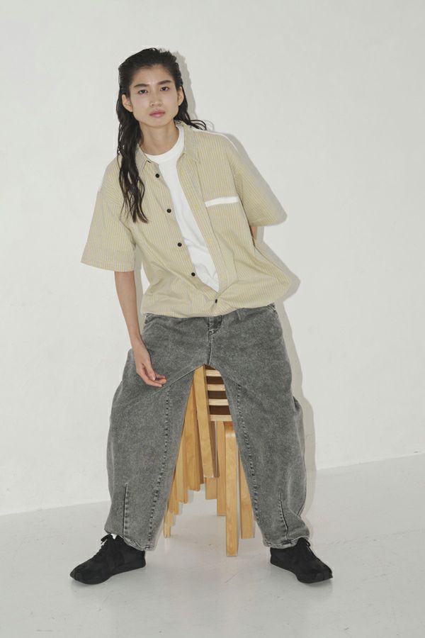 25165-9259P_gray | コクーンニットジーンズ | Color:Gray 【Garance et VioLette】【ANGELINA_アンジェリーナ】
