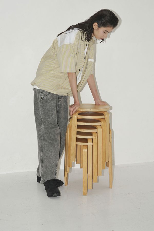 25165-9259P_gray | コクーンニットジーンズ | Color:Gray 【Garance et VioLette】【ANGELINA_アンジェリーナ】
