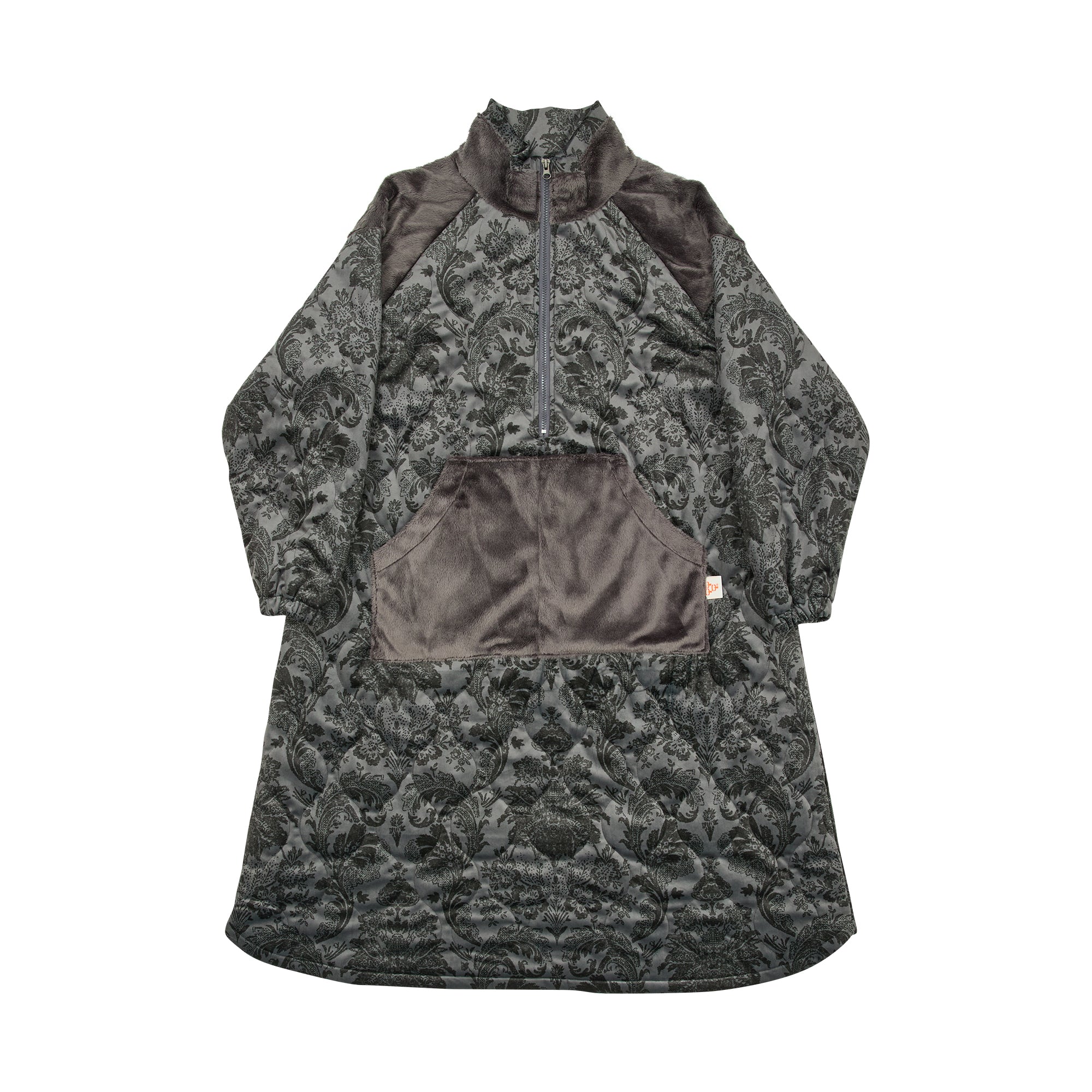 G64201_VT.GR | FLEECE OVERSIZED HALF-ZIP PULLOVER-VT.GR | Color:Gray【GORT_ゴート】【archive】