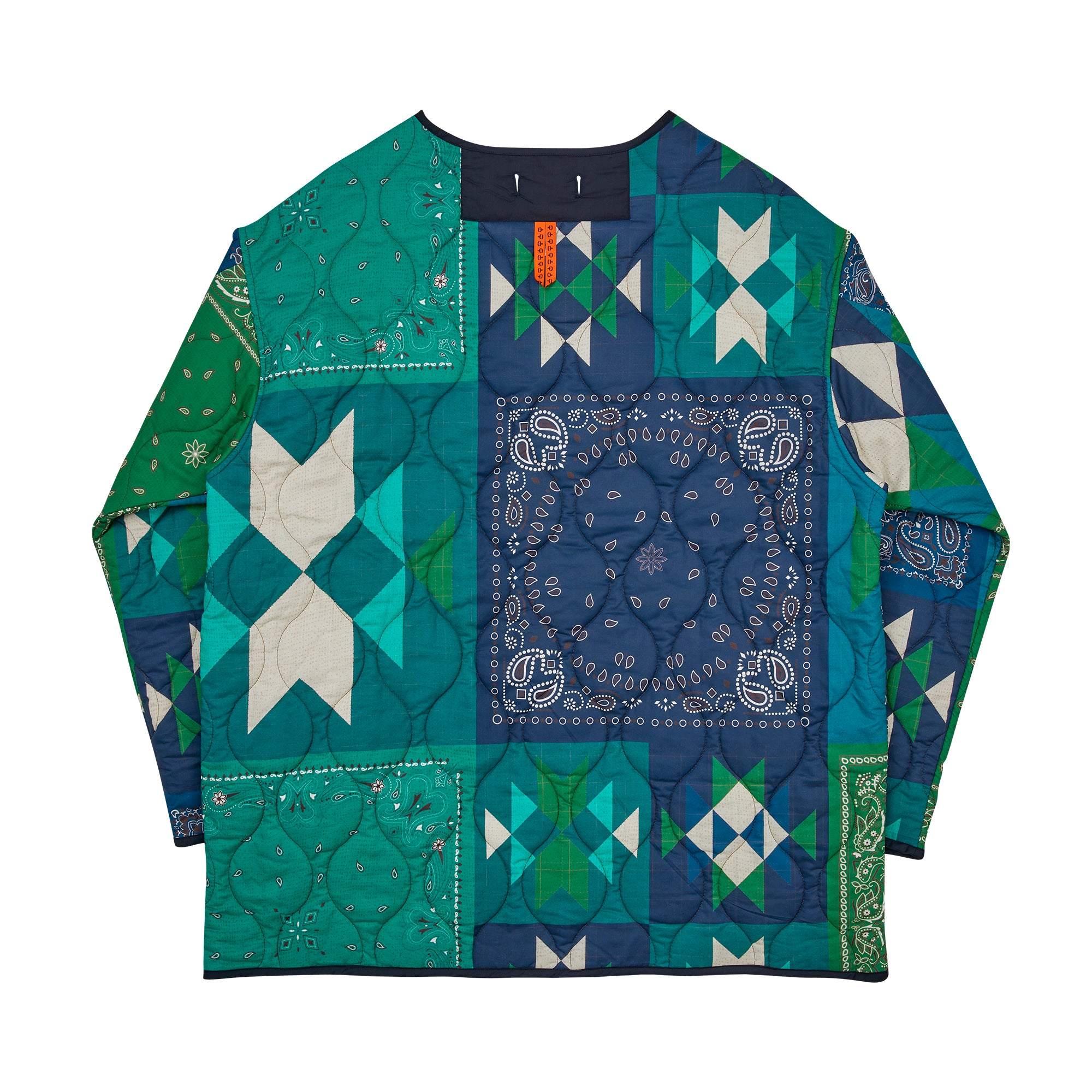 G63101_NV | REVERSIBLE QUILT LONG LINER JACKET-NV【GORT_ゴート】【archive】