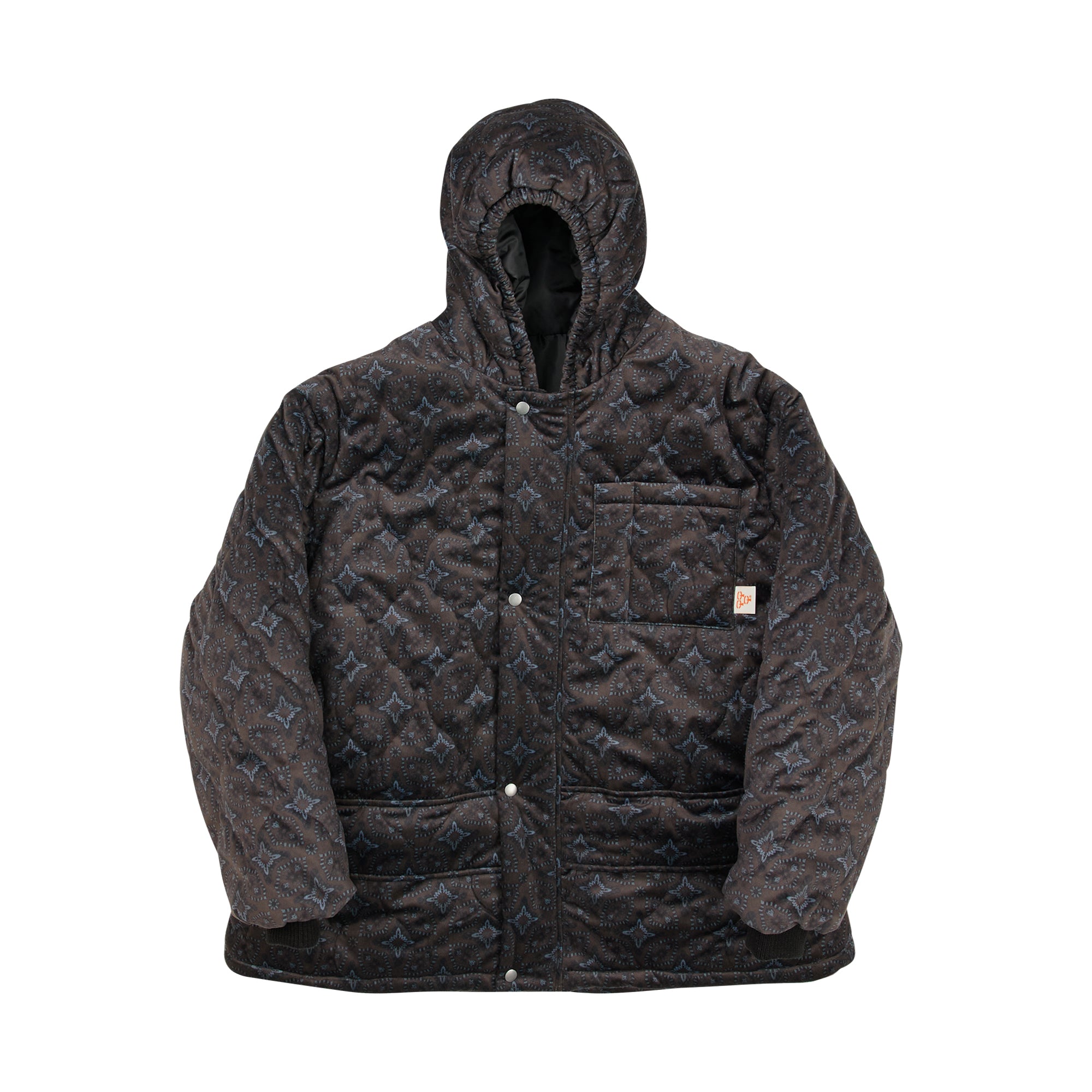 G64103_VT.BR | PADDING HOODIE JUMPER-VT.BR | Color:Brown【GORT_ゴート】