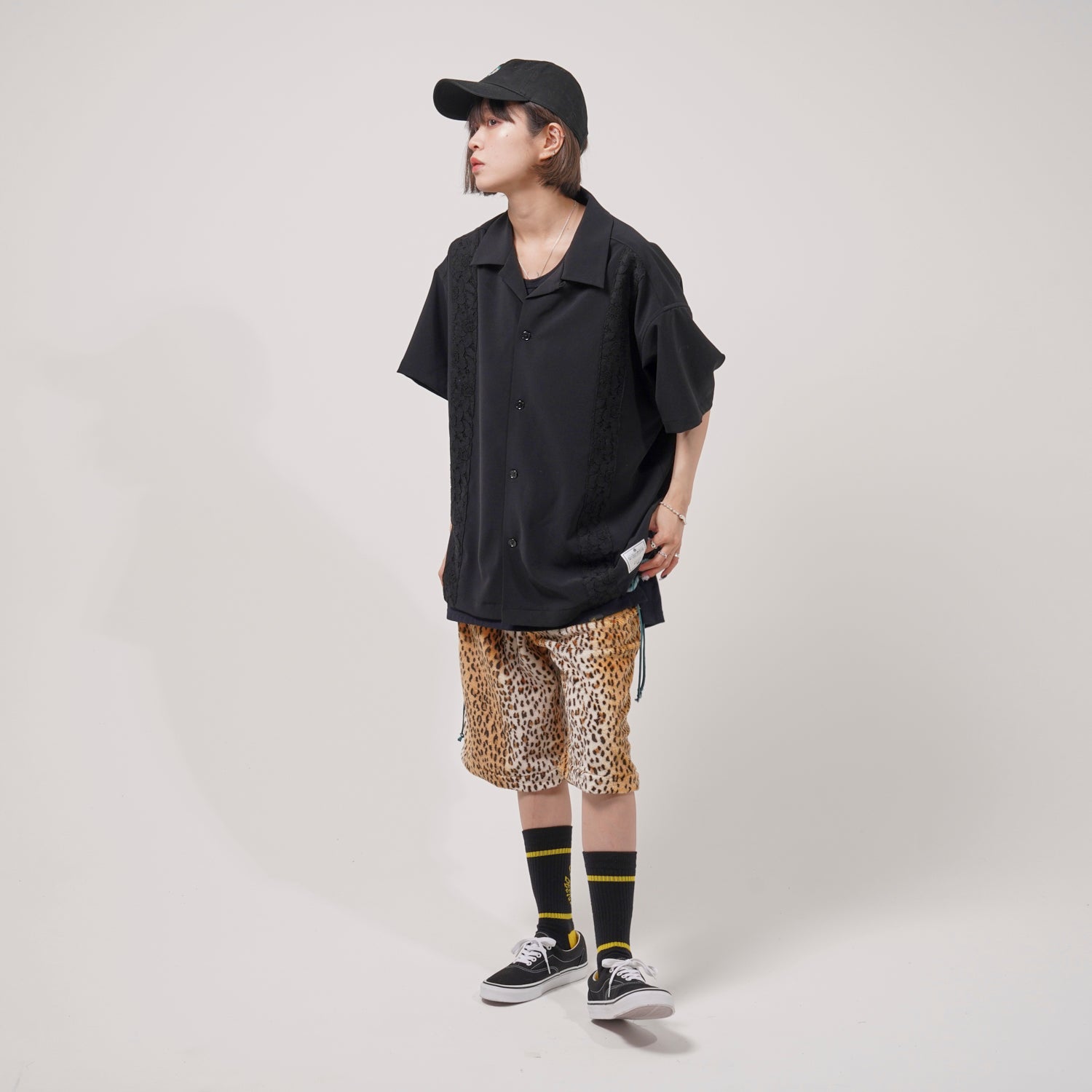 No:efswa-15 | Name: Leopard Short Pants | Color:Leopard | Size:Free【EFFECTEN_エフェクテン】