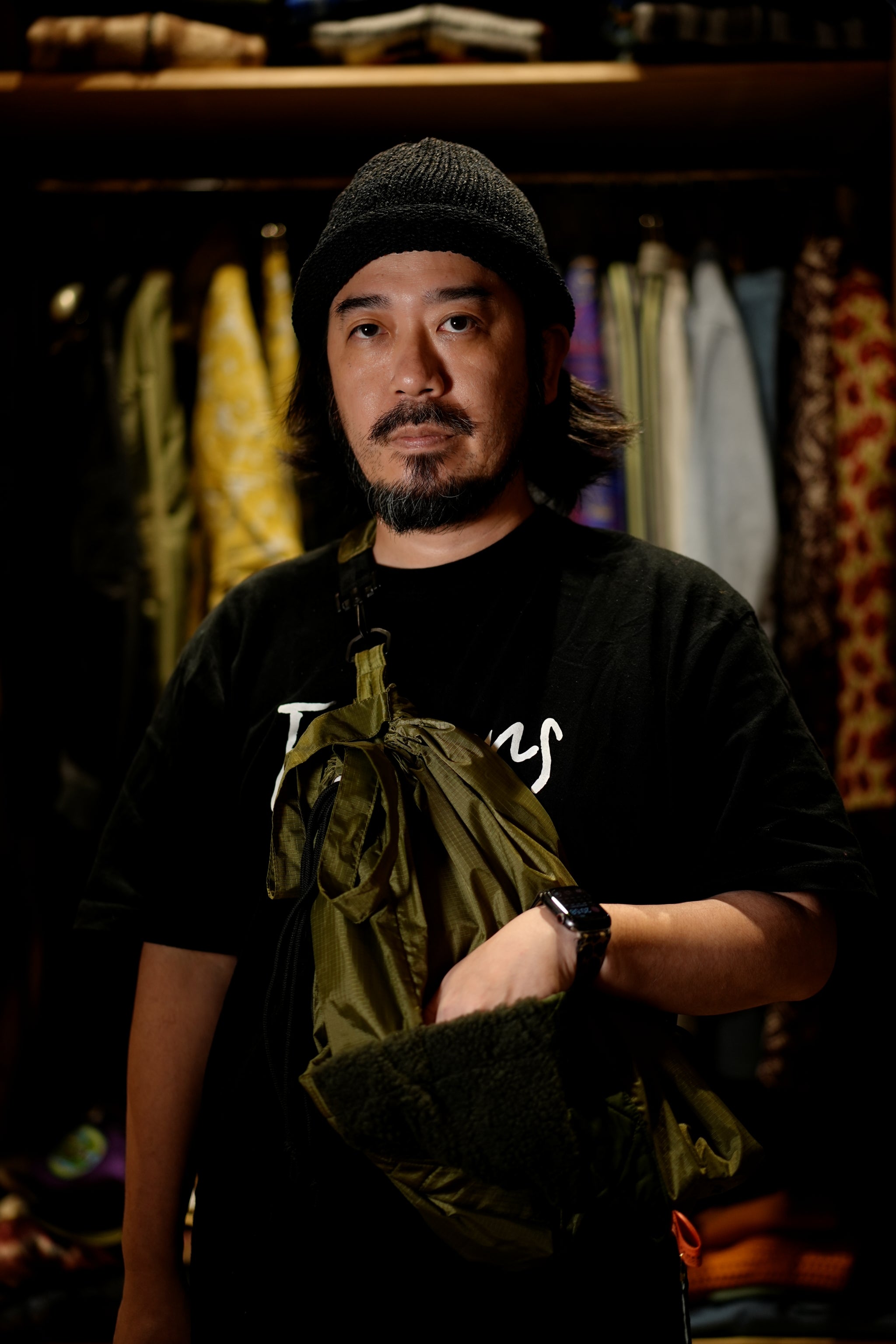 mate-285_Olive | ライナーパッチPKサック | Color:Olive【REHERSALL_リハーズオール】【archive】