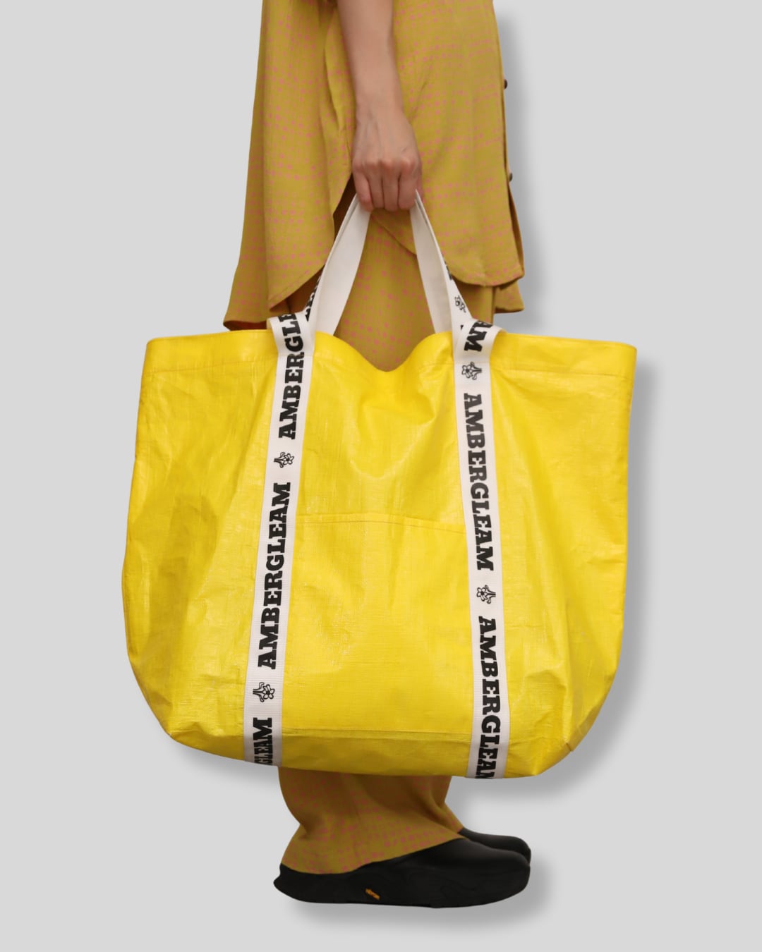 Market Big Bag | Color:ブラック / ホワイトムスク / イエロー / グラスグリーン / オレンジ【AMBERGLEAM_アンバーグリーム】|