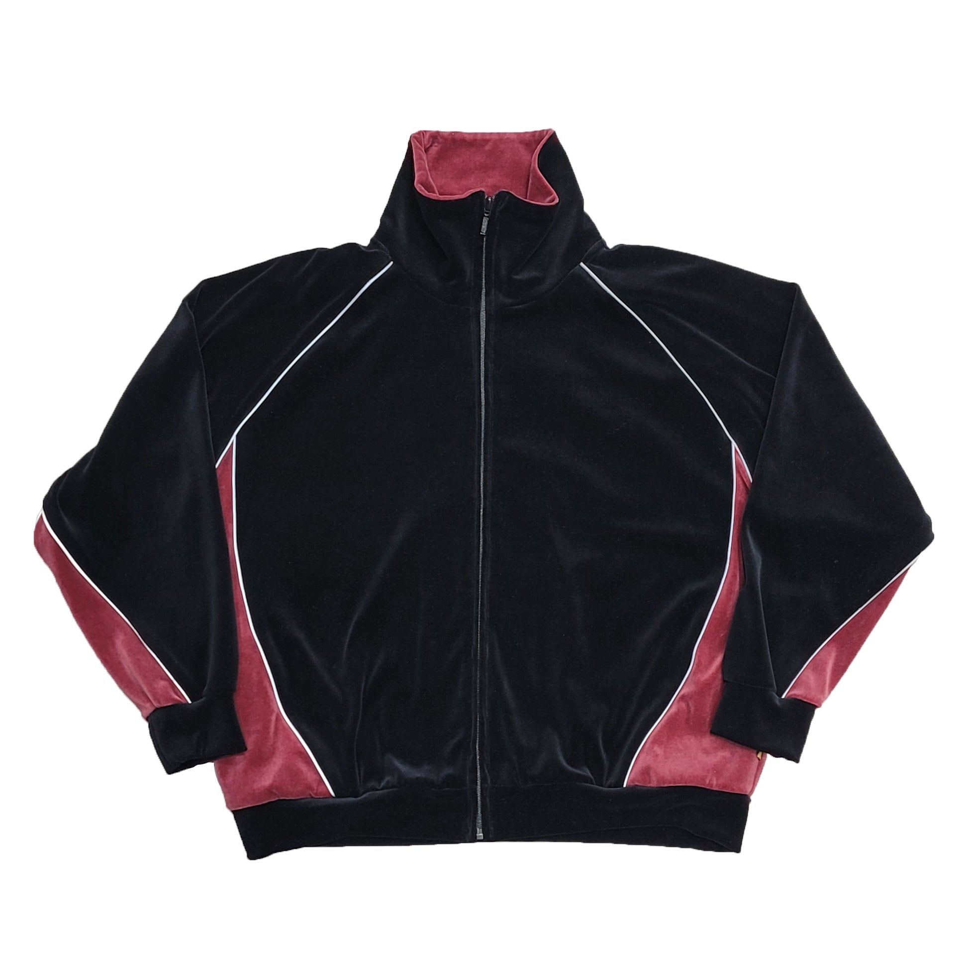 VELOUR TRACK JACKET | Color_Black | No_voo-1242_black【VOO_ヴォー】【入荷予定アイテム・入荷連絡可能】