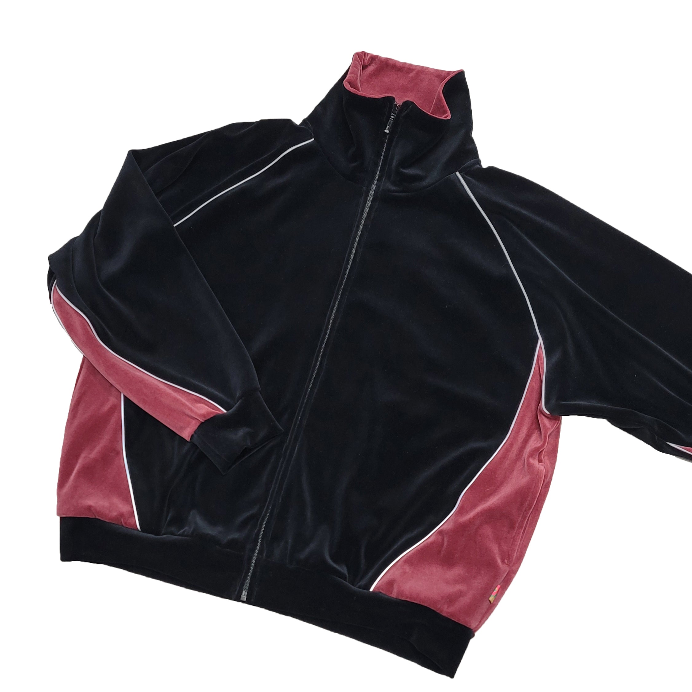 VELOUR TRACK JACKET | Color_Black | No_voo-1242_black【VOO_ヴォー】【入荷予定アイテム・入荷連絡可能】