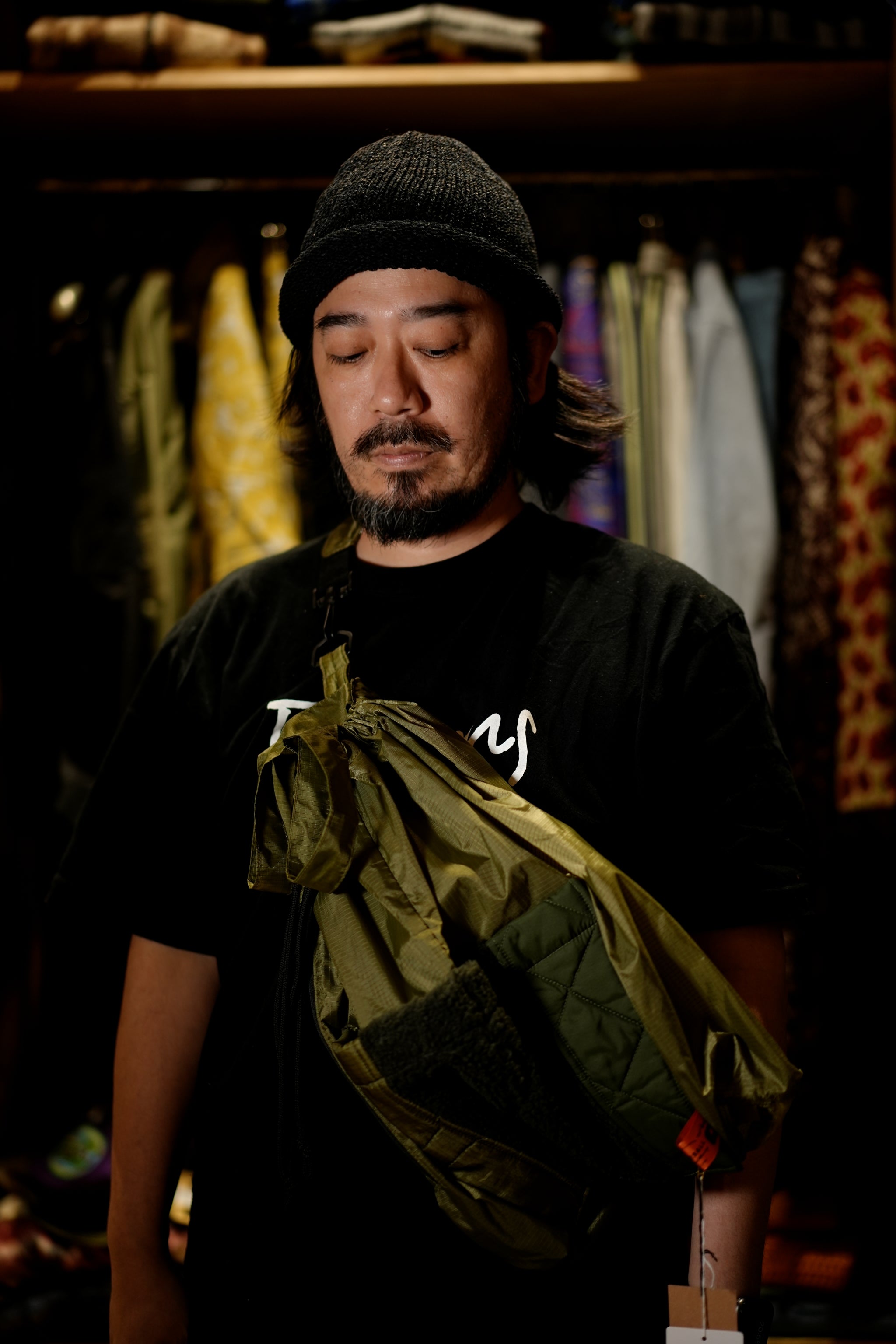 mate-285_Olive | ライナーパッチPKサック | Color:Olive【REHERSALL_リハーズオール】【archive】