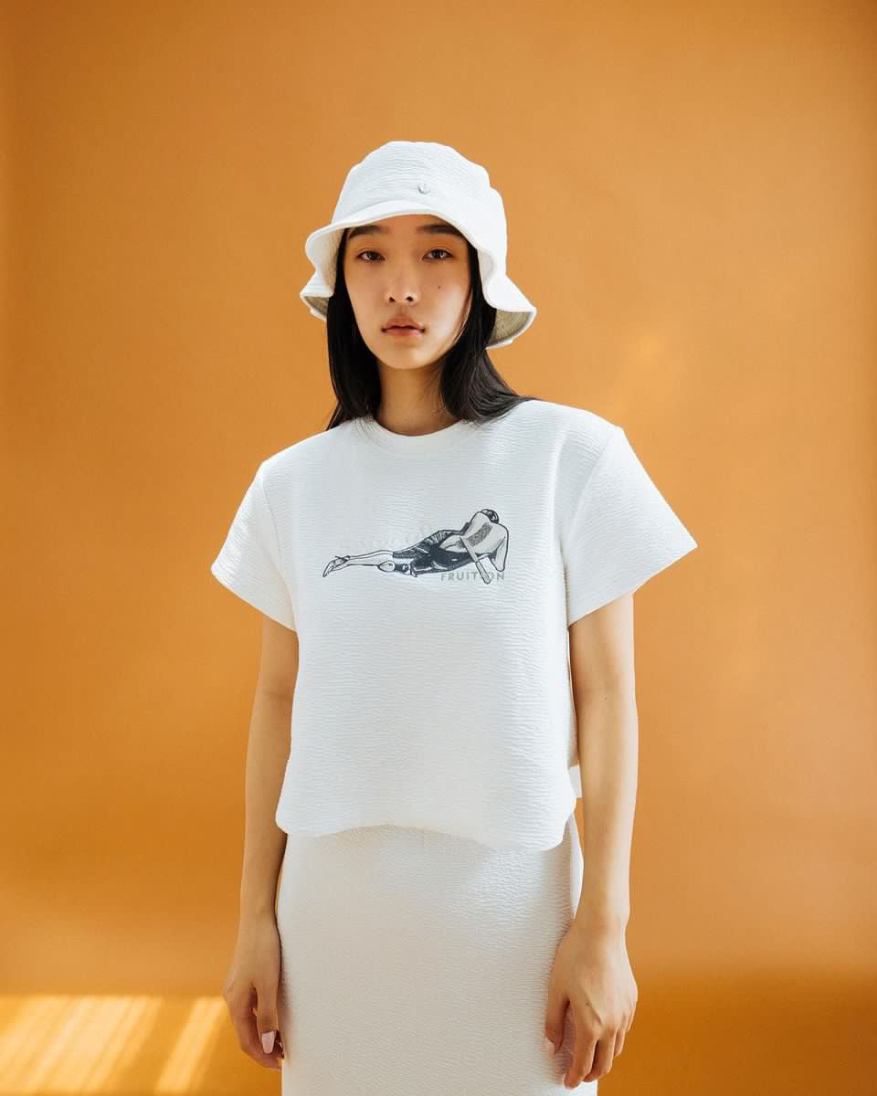 No:Seivson tee | Name:Seivson x FRUITION "Hand Embroidered Goddess of Harvest Demeter T-SHIRT" Black【SEIVSON_セイブソン】