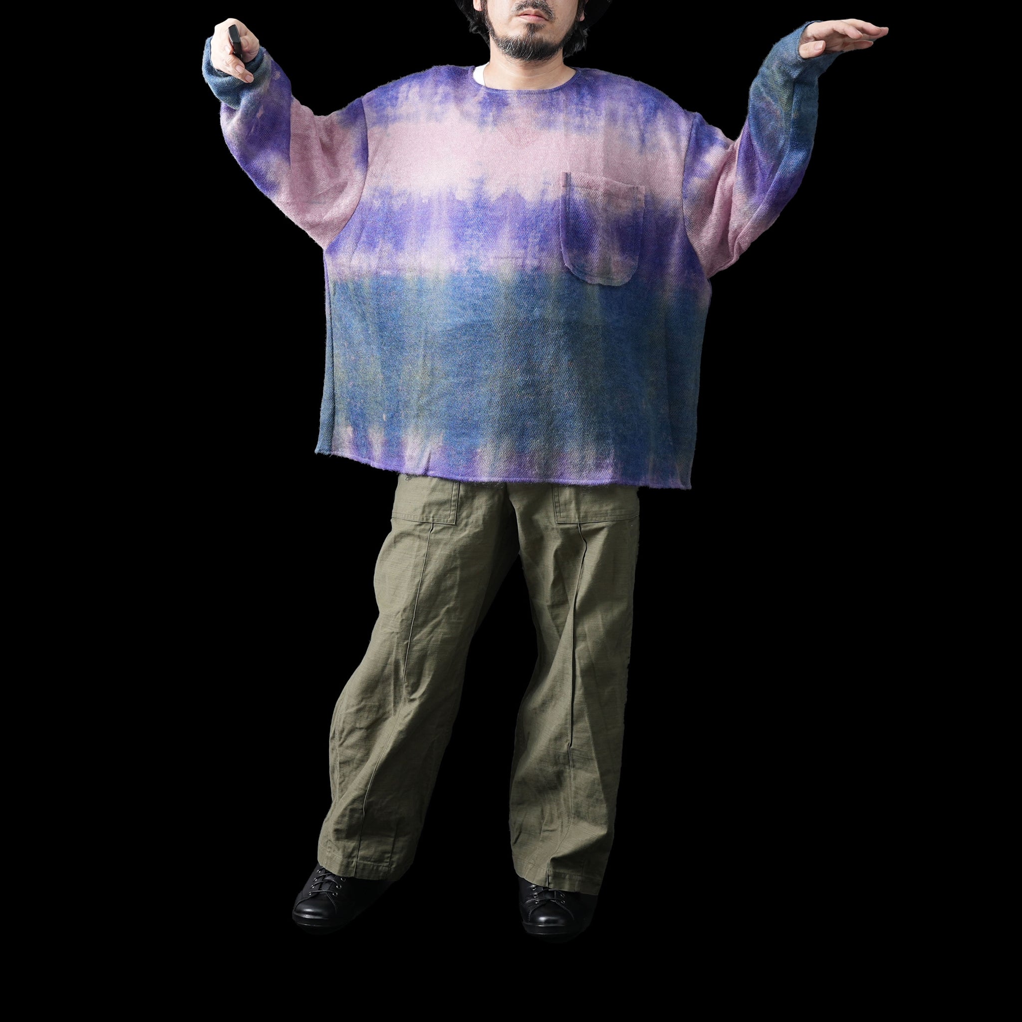 type p wool knit sweater – Purple | PLATEAU STUDIO