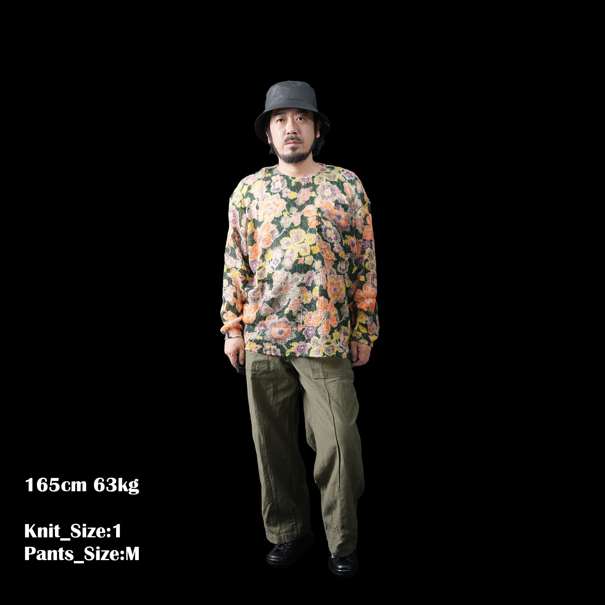 Type p wool knit sweater – Mix | PLATEAU STUDIO