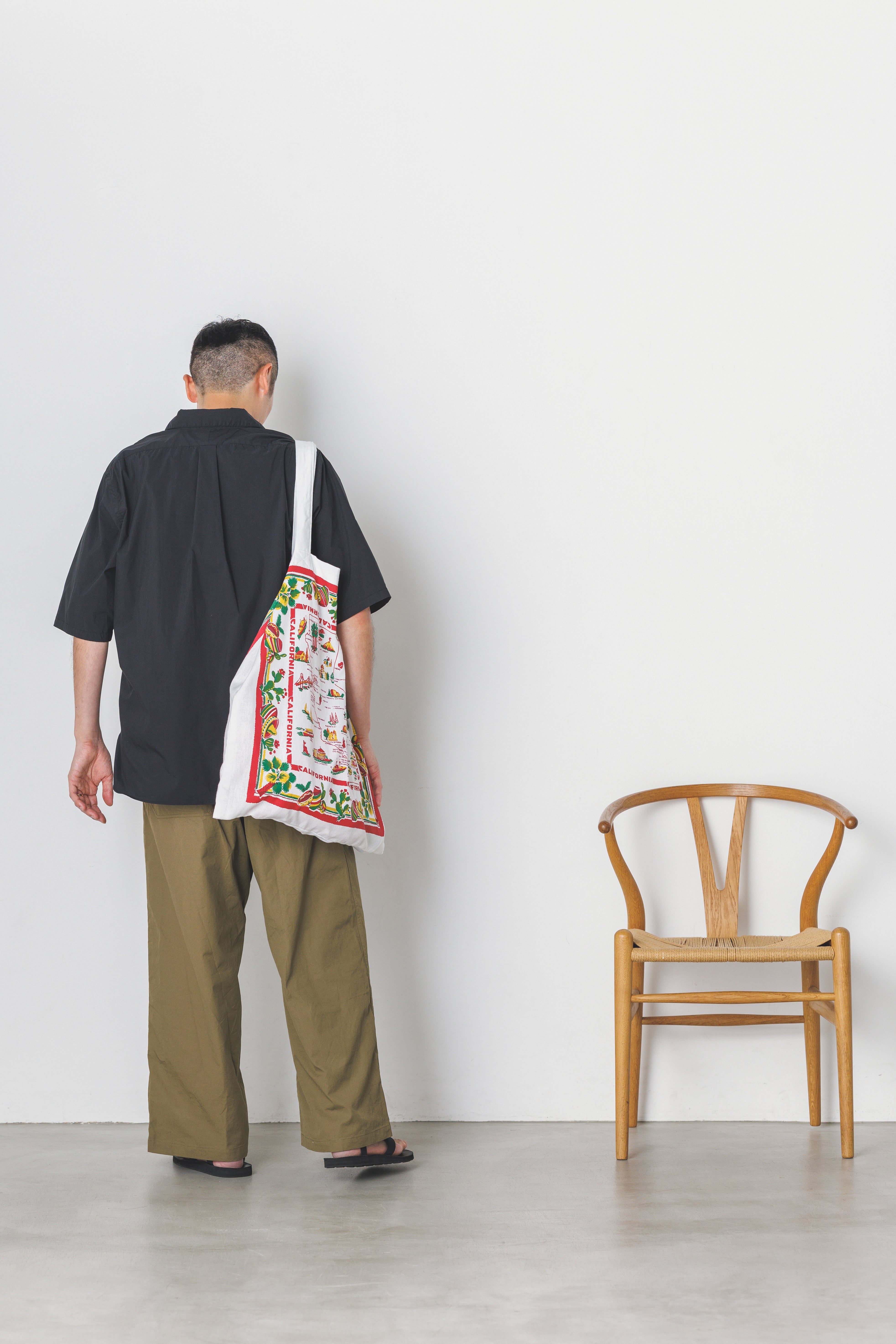 RGS-04_Black | SKIPPER SHIRT-TYPEWRITER | Color:Black【CATTA SHIRTS_カッタ シャツ】