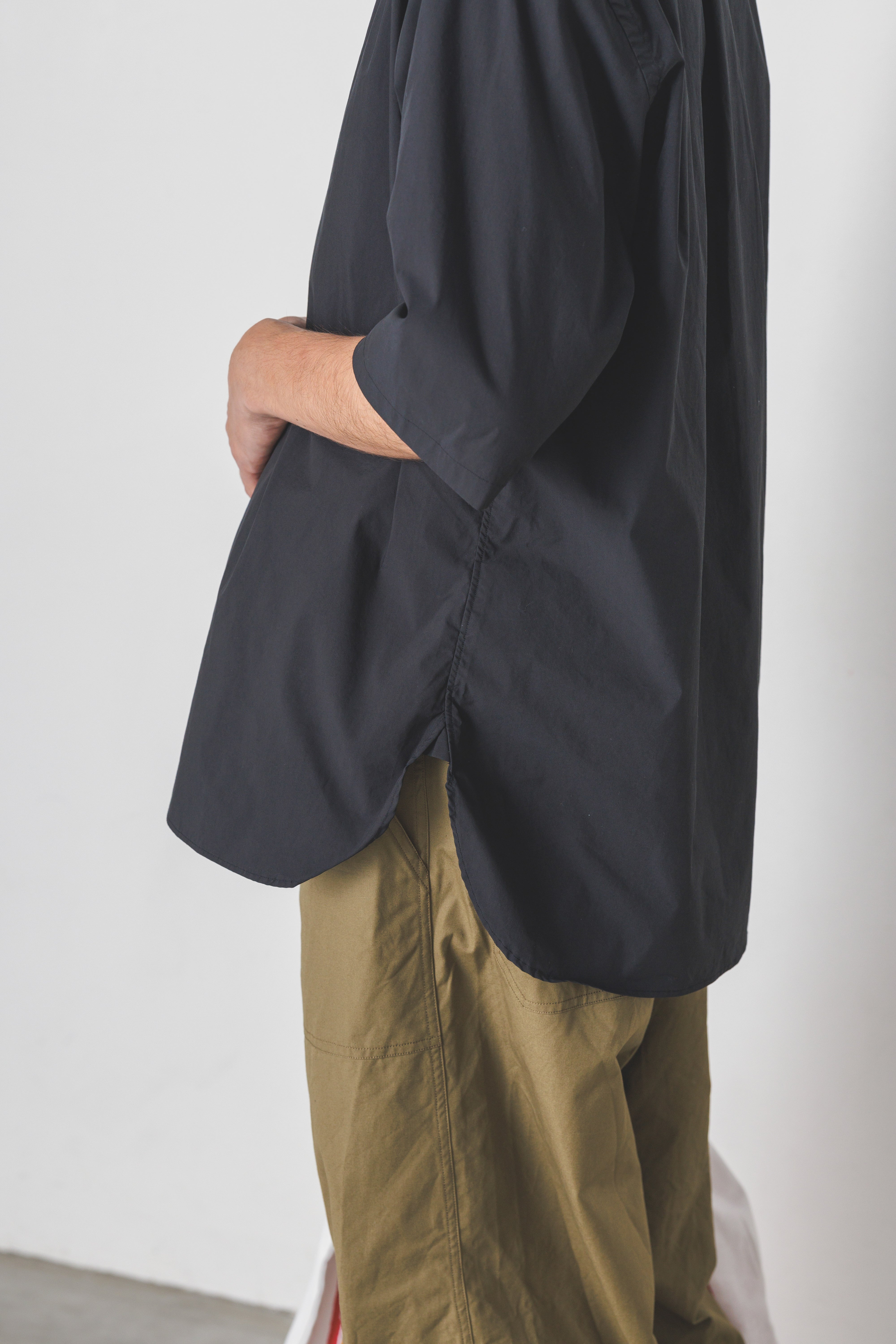 RGS-04_Black | SKIPPER SHIRT-TYPEWRITER | Color:Black【CATTA SHIRTS_カッタ シャツ】