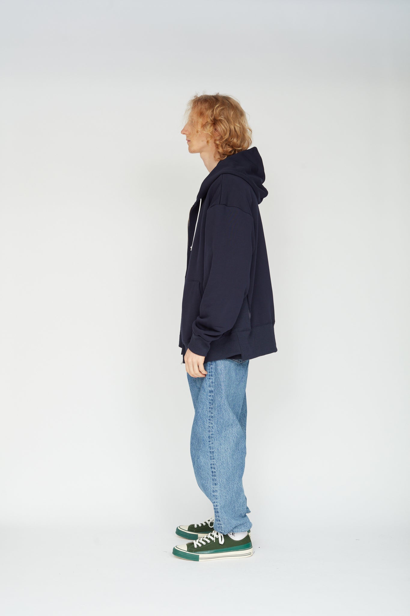 _173_Dark Navy | ジップフーディー | Color:Dark Navy【UNTRACE_アントレース】