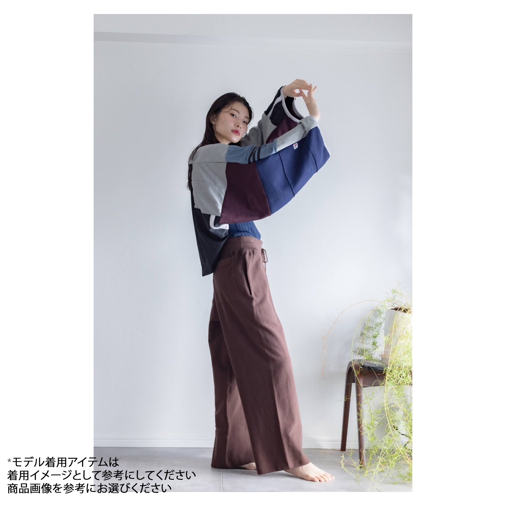 AT252 | ジャージパッチワークボレロ | Color:Multi_07 | Size-Free【REHERSALL_リハーズオール】【archive】