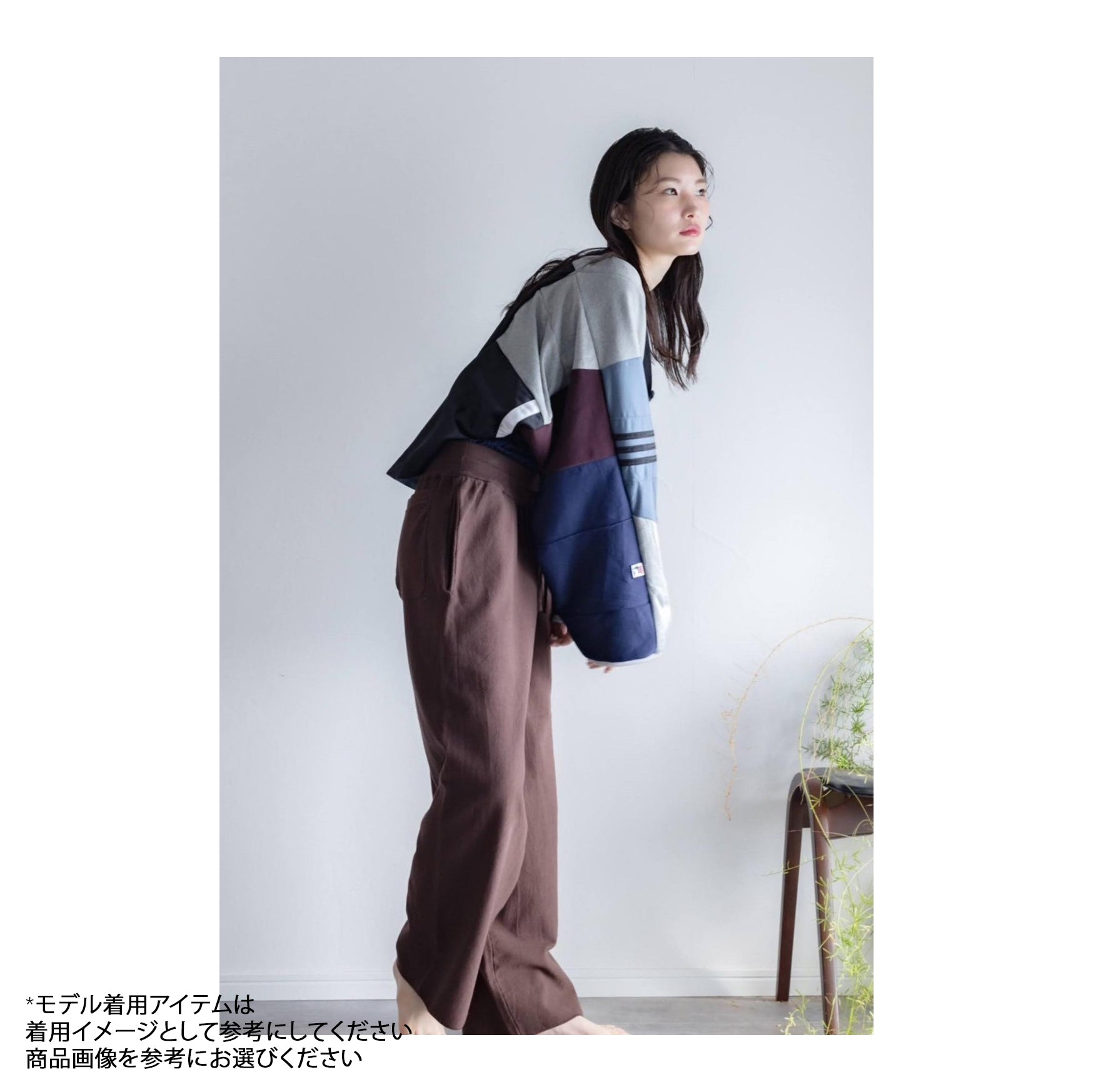 AT252 | ジャージパッチワークボレロ | Color:Multi_07 | Size-Free【REHERSALL_リハーズオール】【archive】