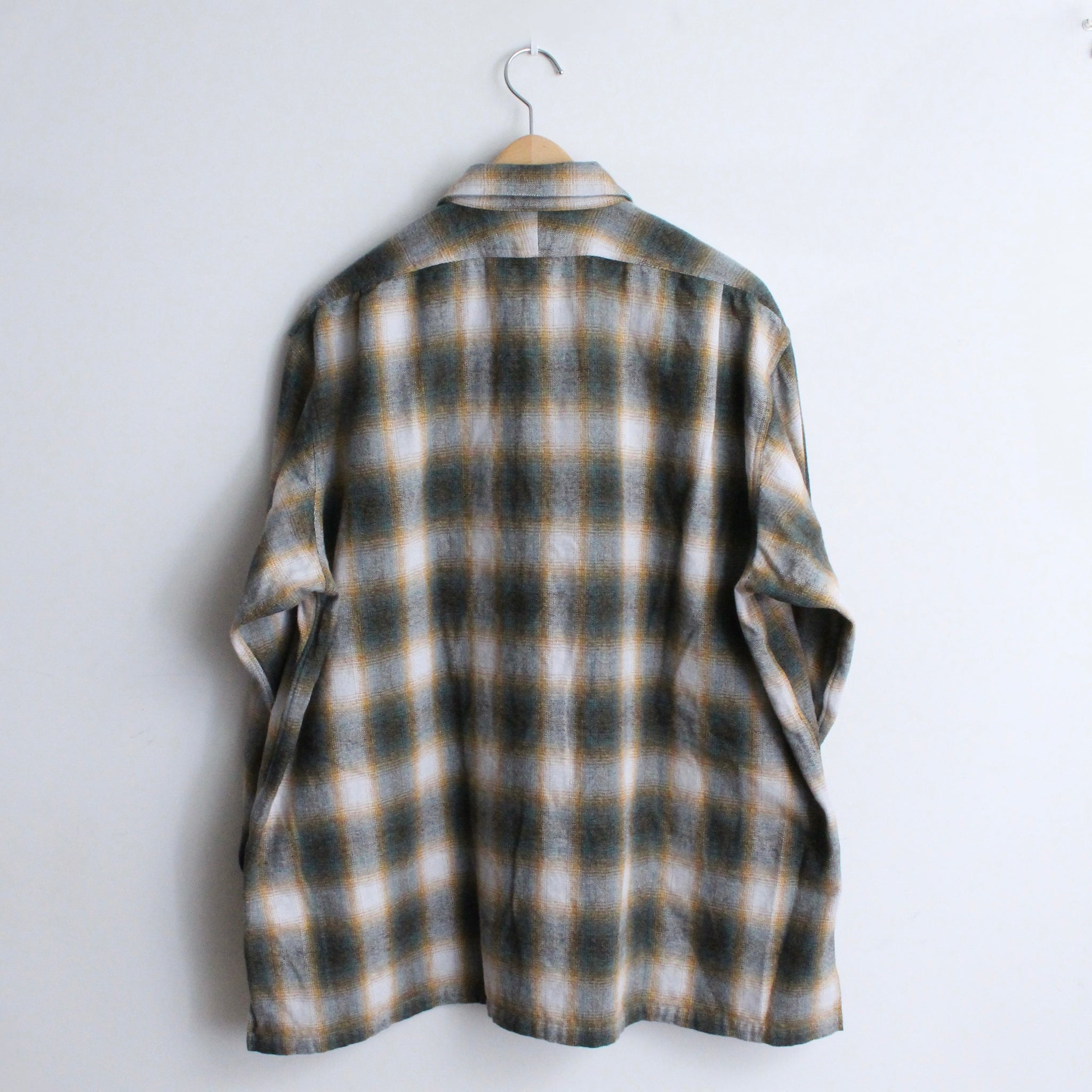 W POCKET SHIRT-OMBRE CHECK | Color_Green | No_wp-03_green【CATTA_カッタ】【入荷予定アイテム・入荷連絡可能】