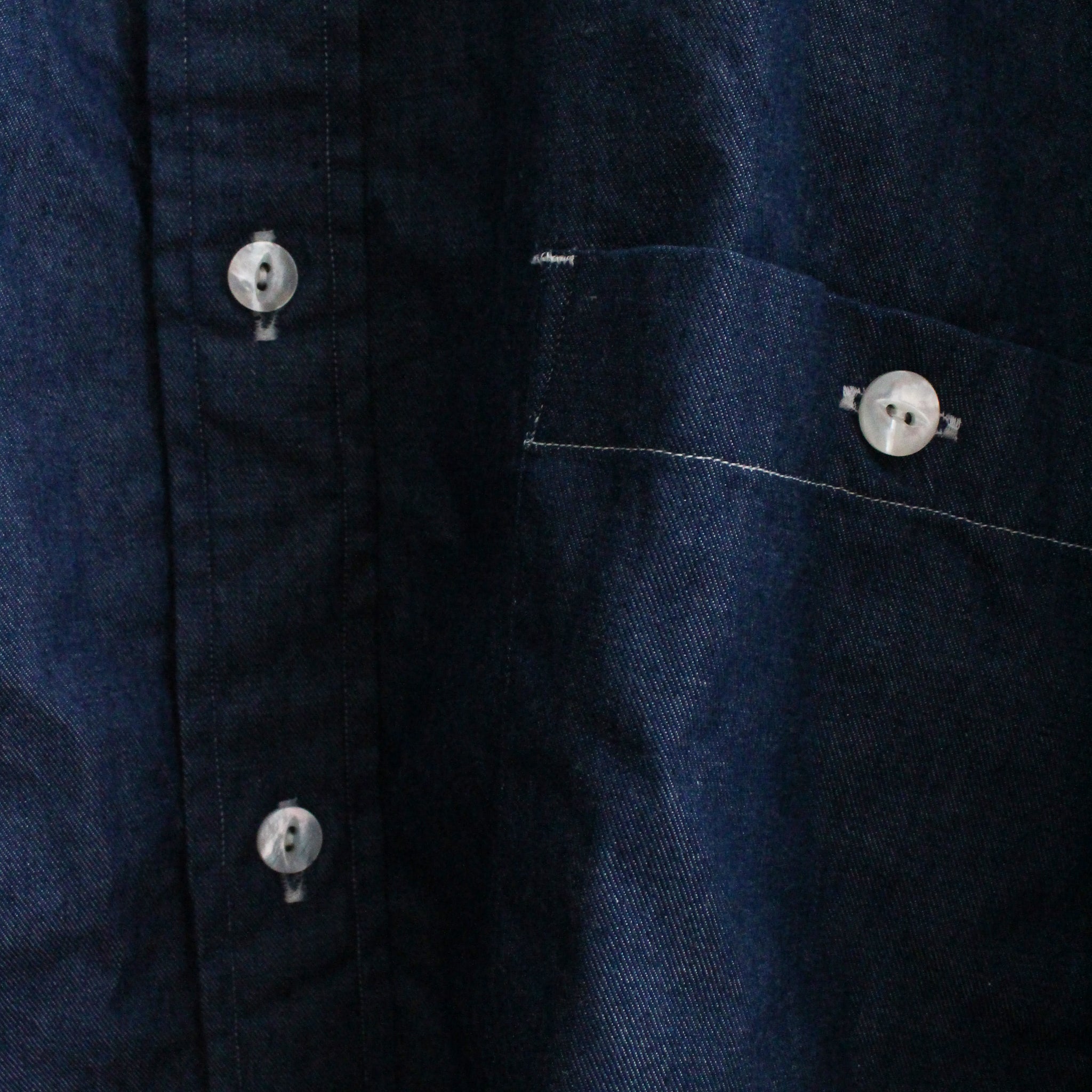 REGULAR WIDE W POCKET SHIRT-DENIM | Color_Navy | No_rgw-01wp_navy【CATTA_カッタ】【入荷予定アイテム・入荷連絡可能】