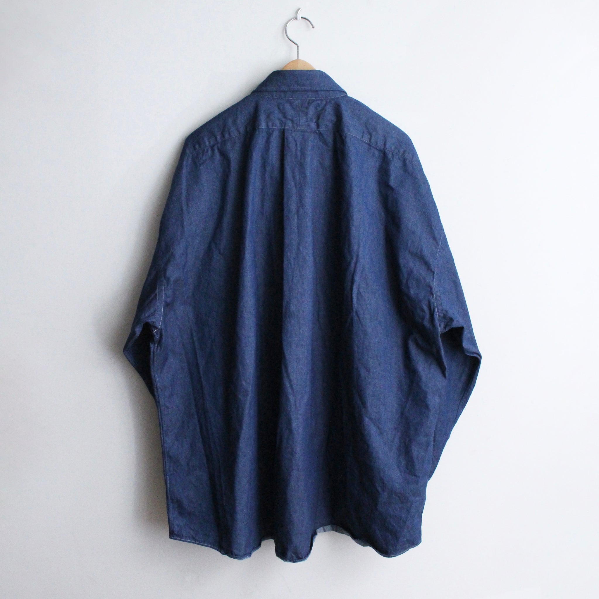 REGULAR WIDE W POCKET SHIRT-DENIM – Navy | CATTA SHIRTS