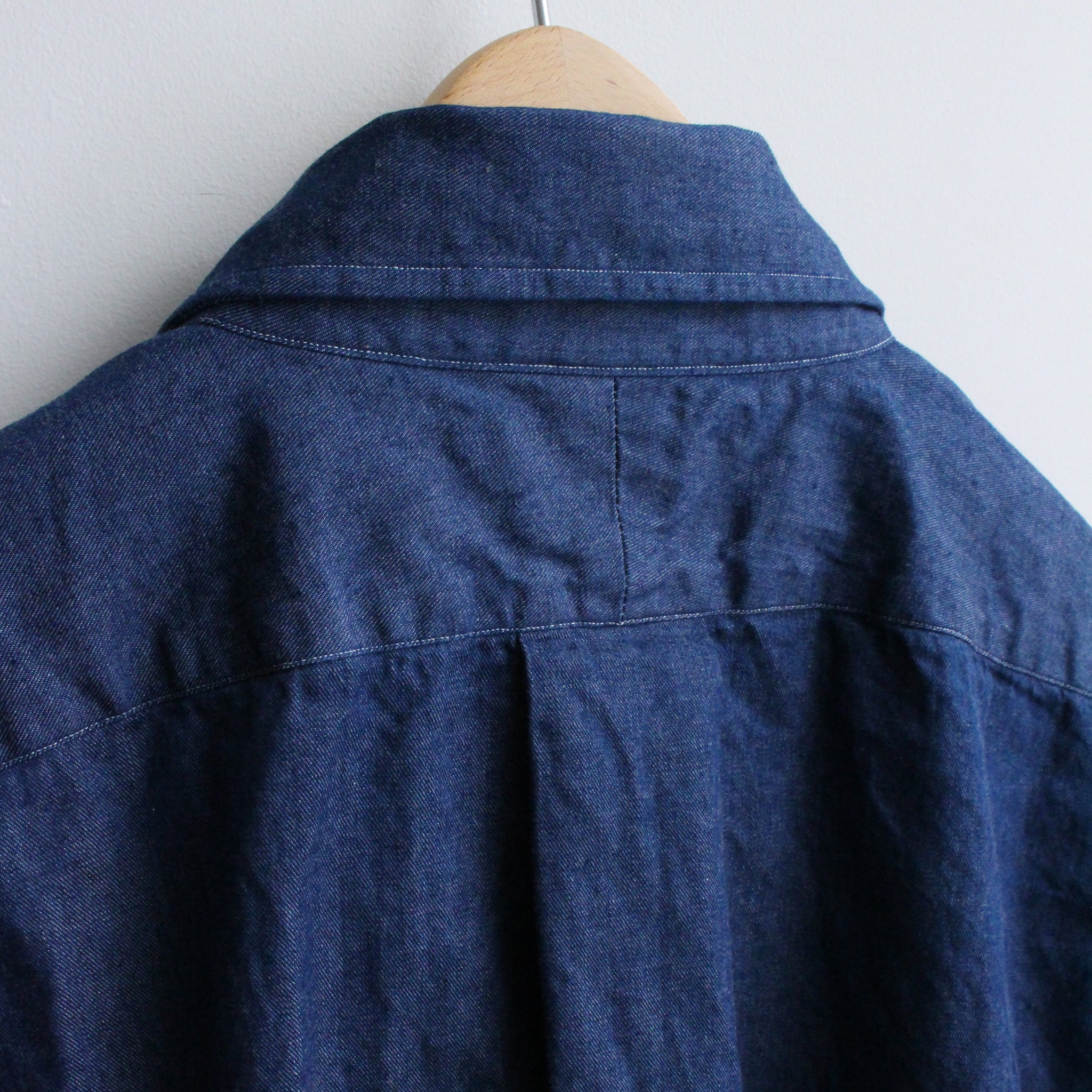 REGULAR WIDE W POCKET SHIRT-DENIM | Color_Navy | No_rgw-01wp_navy【CATTA_カッタ】