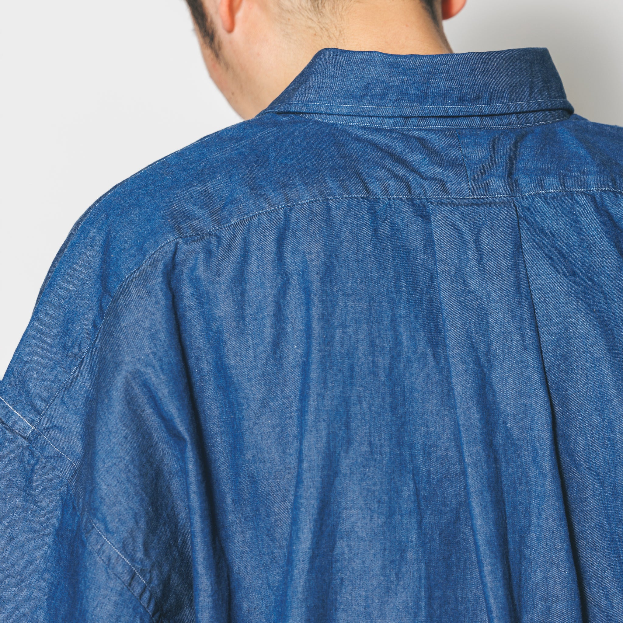 REGULAR WIDE W POCKET SHIRT-DENIM | Color_Navy | No_rgw-01wp_navy【CATTA_カッタ】【入荷予定アイテム・入荷連絡可能】