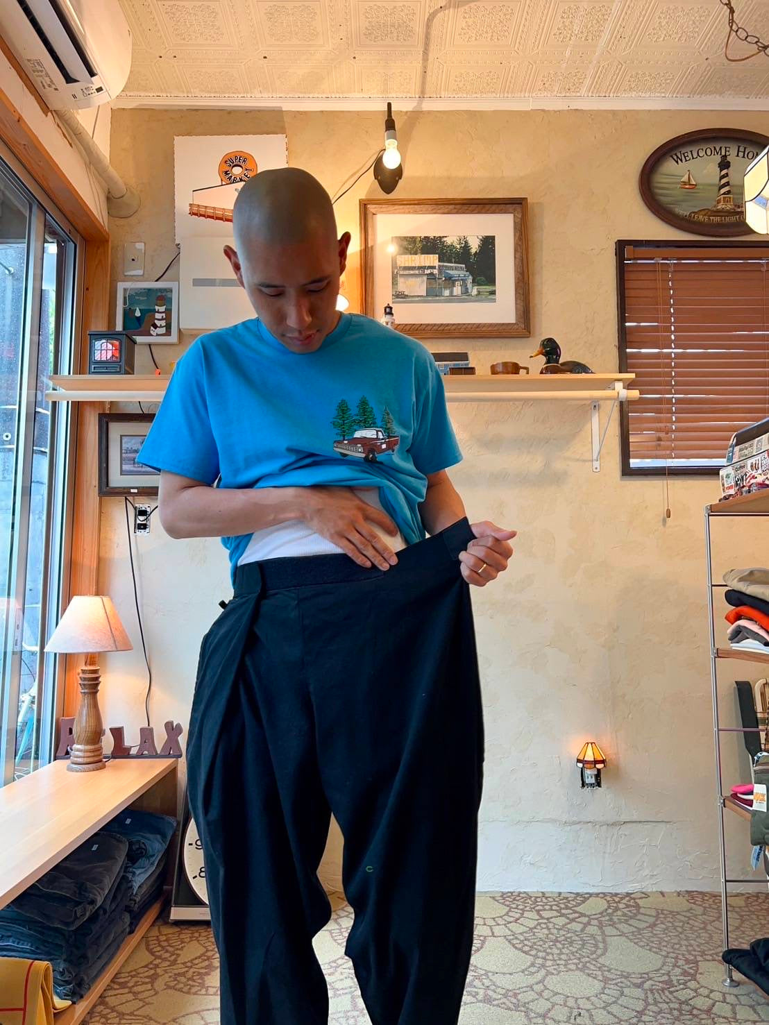 RELAX FIT №11 NPID denim Beachslacks Color:ワンウォッシュブラック【RELAX FIT_リラックスフィット】