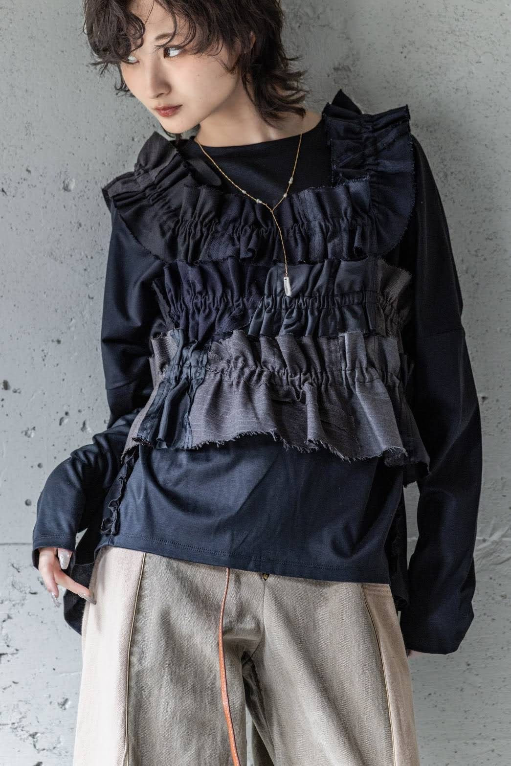 AT-283 | スーツパッチフリルキャミ | Color:Assort_17 | Size-Free【REHERSALL_リハーズオール】