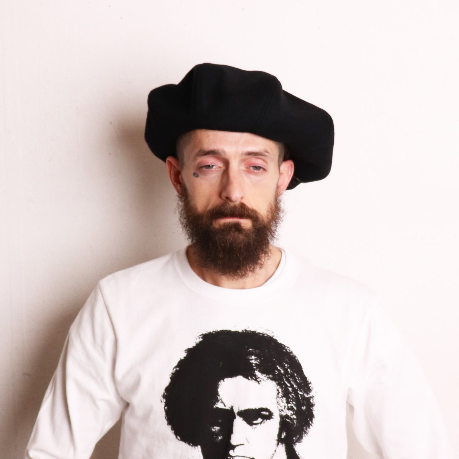 8 PANELS BIG BERET | Color_Black/Herringbone Grey | No_25-3-HT8BB01【ORIGINAL JOHN_オリジナルジョン】