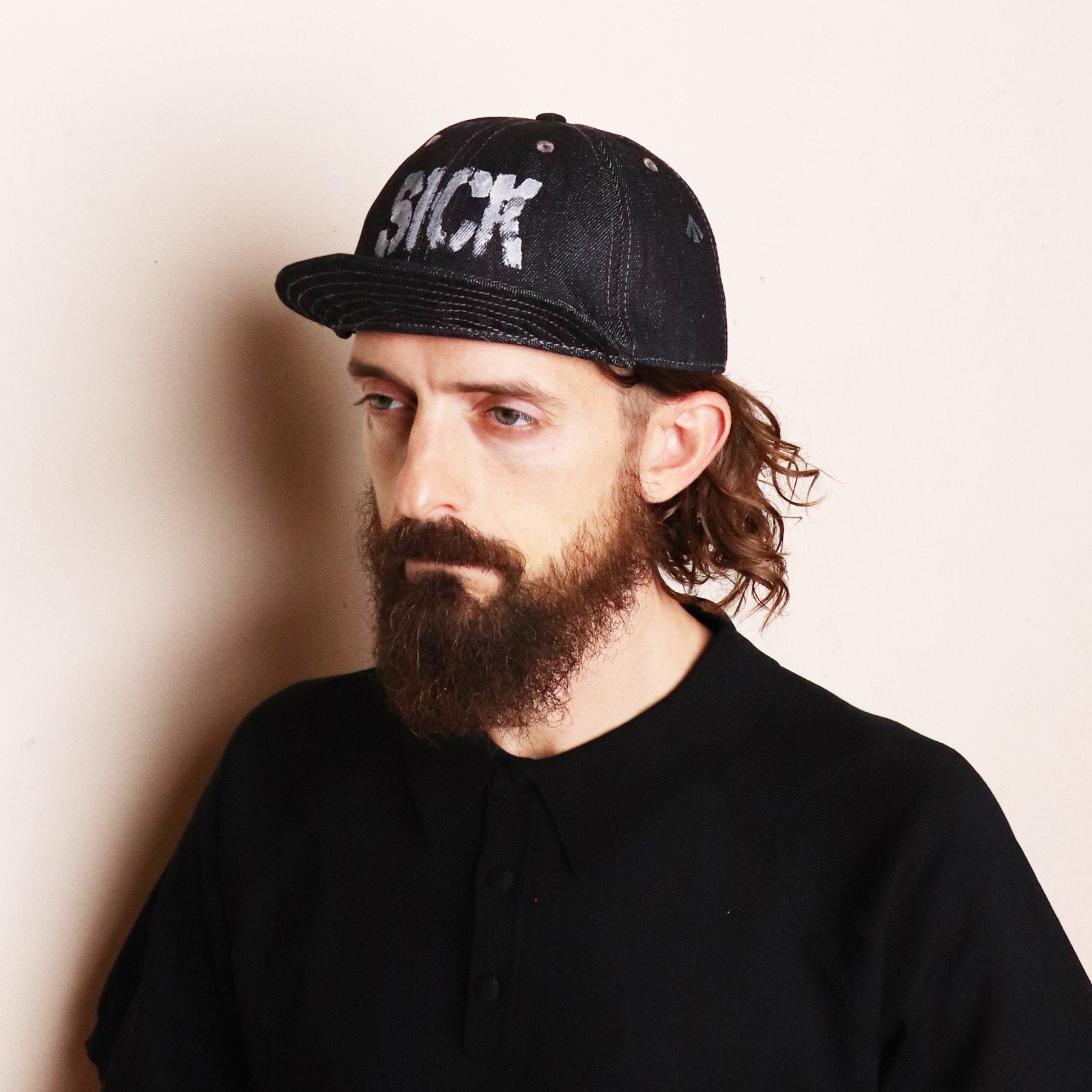 BICYCLE CAP – Beige / Indigo | ORIGINAL JOHN