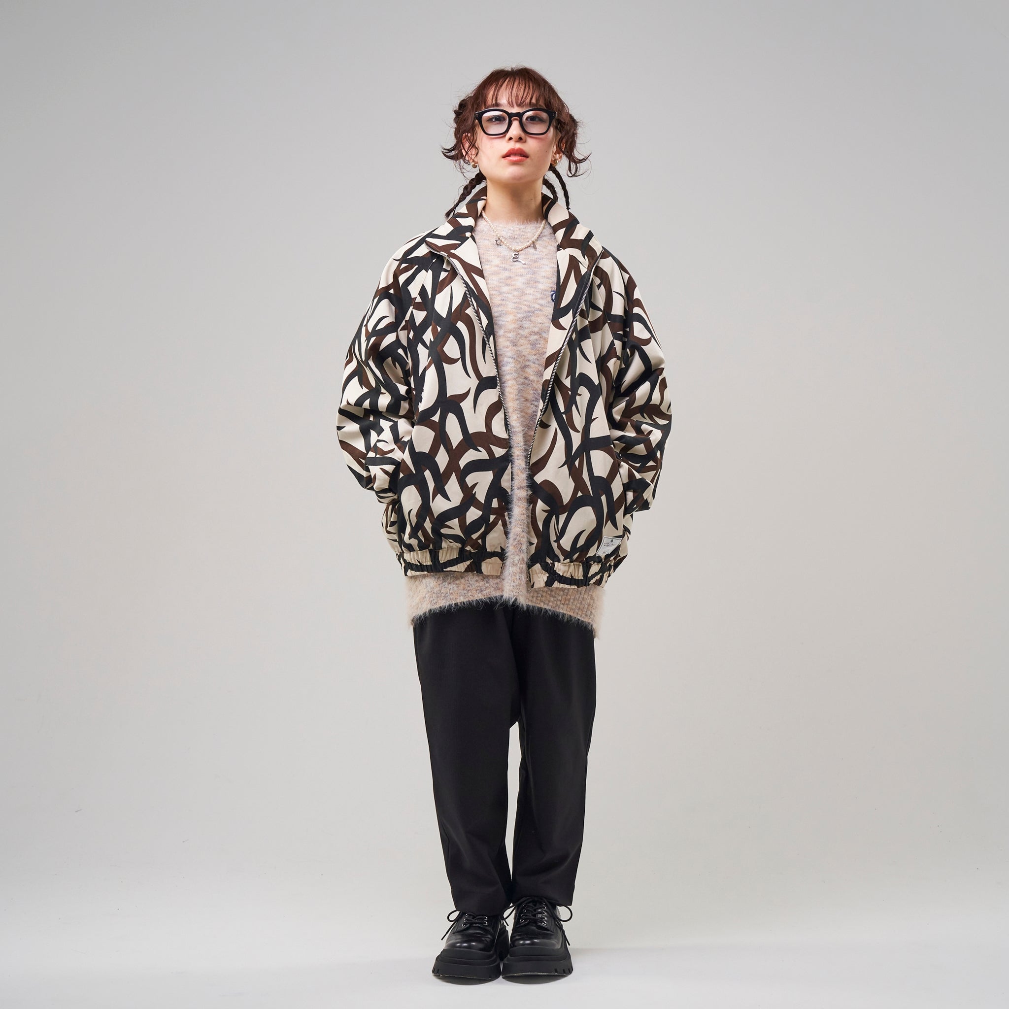 No:efnot-04 | Name: Tribal Camouflage Jaket| Color:Tribal Camo | Size:Free【EFFECTEN_エフェクテン】