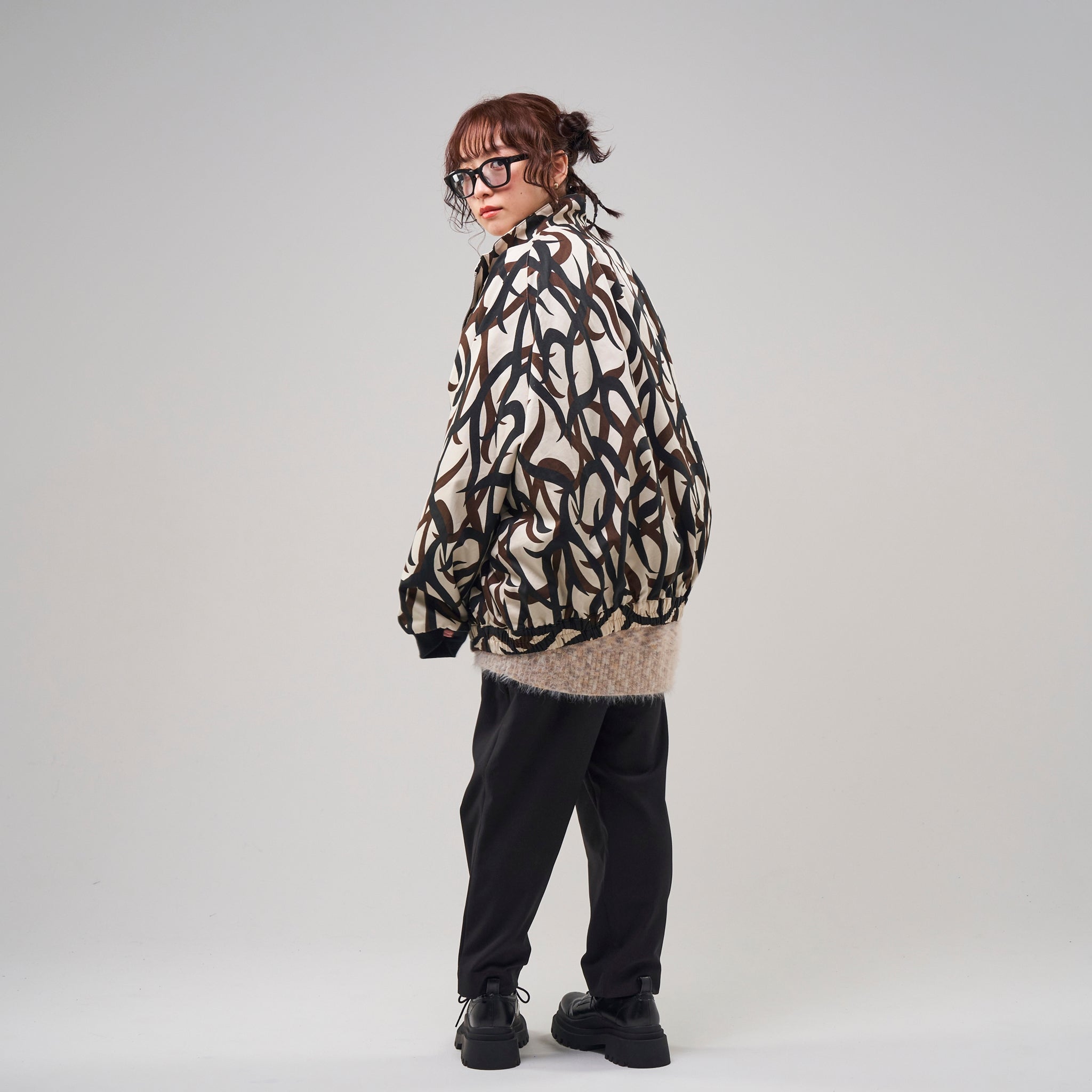 No:efnot-04 | Name: Tribal Camouflage Jaket| Color:Tribal Camo | Size:Free【EFFECTEN_エフェクテン】