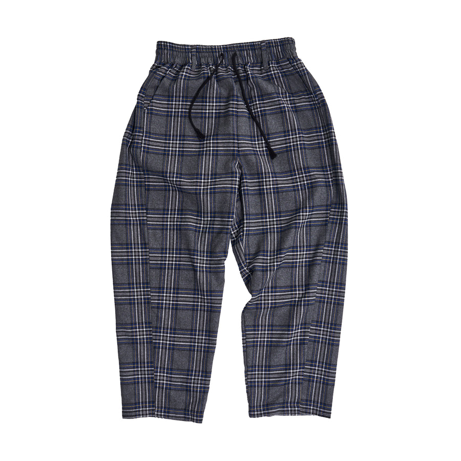 Tartan check EZ Pants – Red/Gray | Size:Free | EFFECTEN