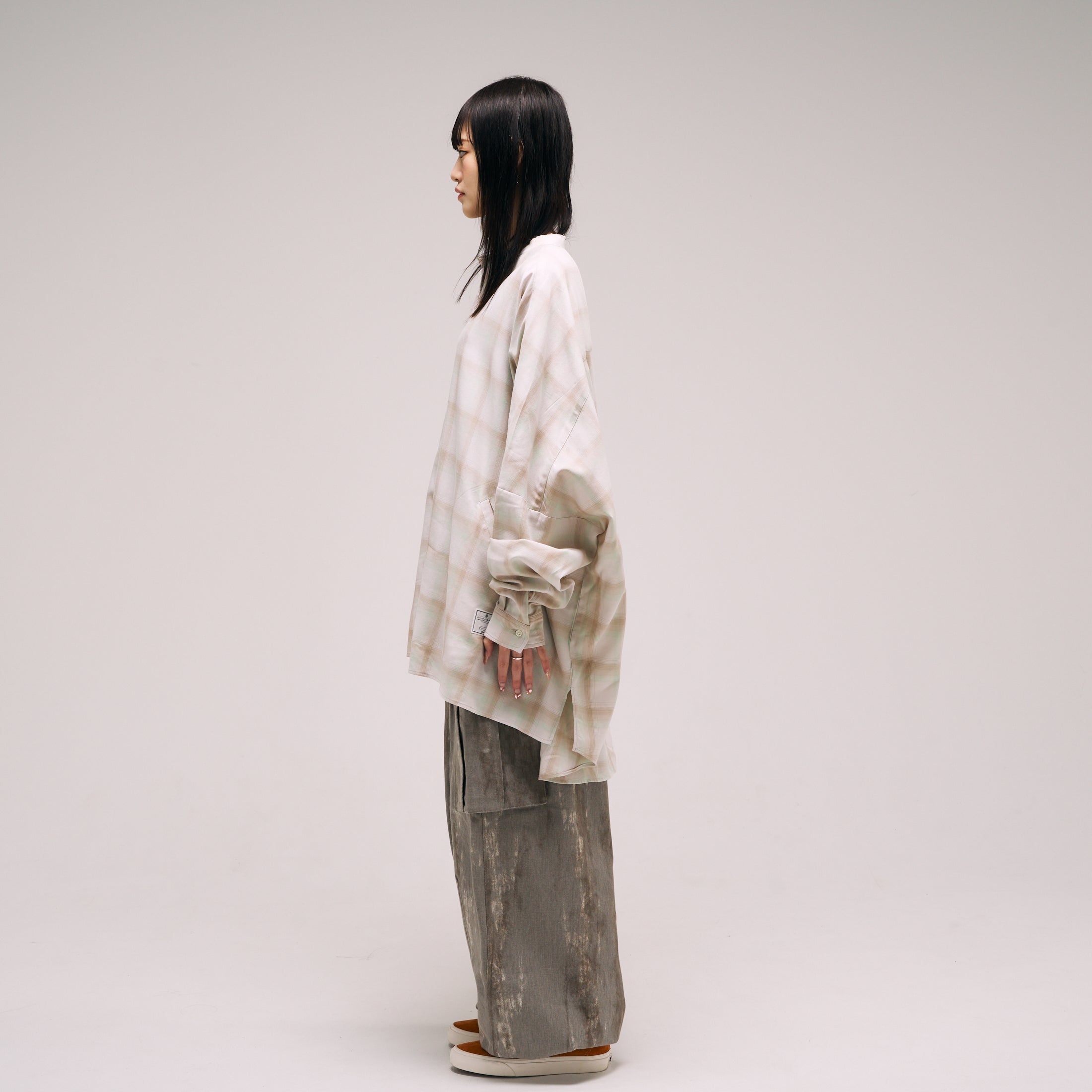 efmm-03_Gray Mix | Twill Balloon Wide Cargo Pants | Color:Gray Mix【EFFECTEN_エフェクテン】