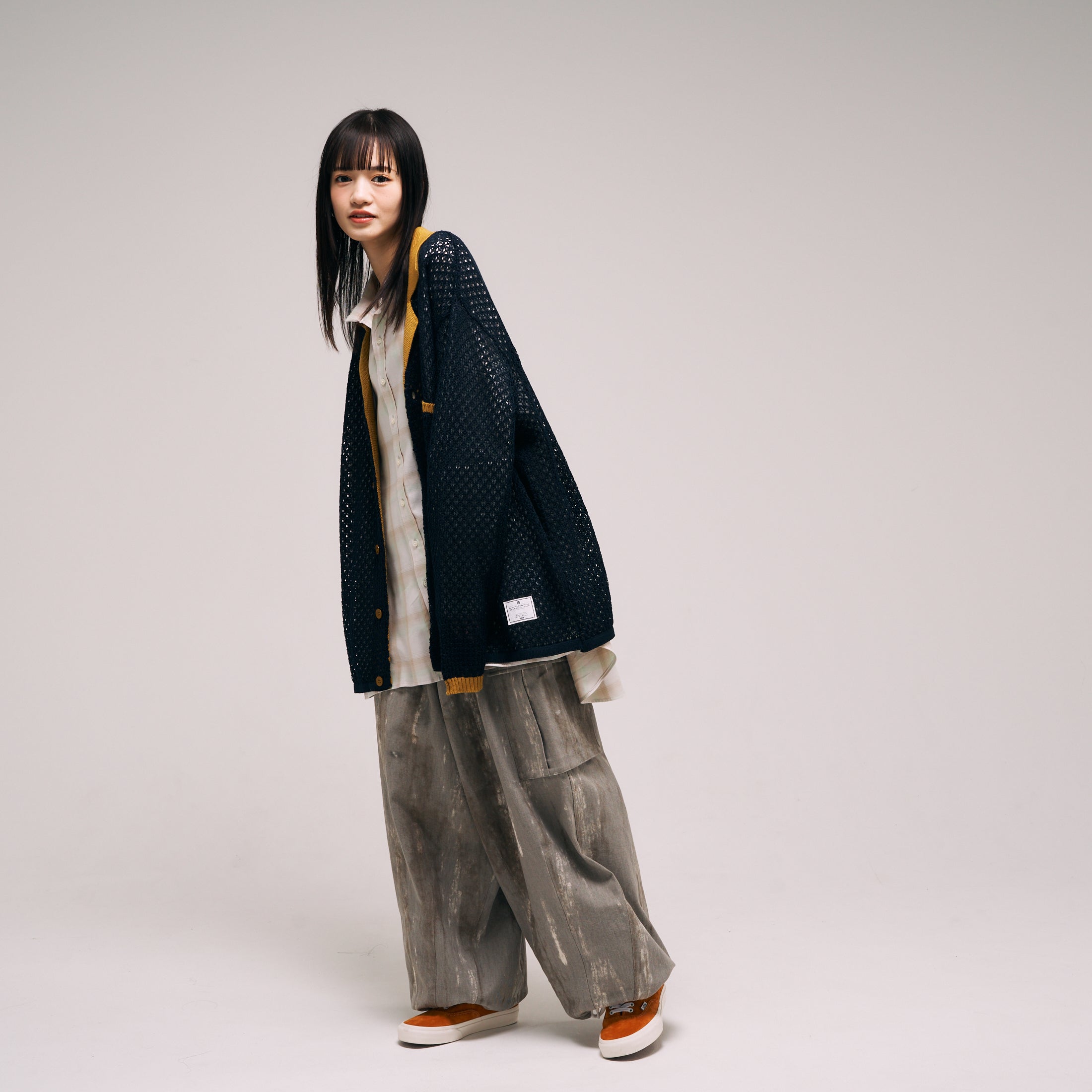 efmm-03_Gray Mix | Twill Balloon Wide Cargo Pants | Color:Gray Mix【EFFECTEN_エフェクテン】
