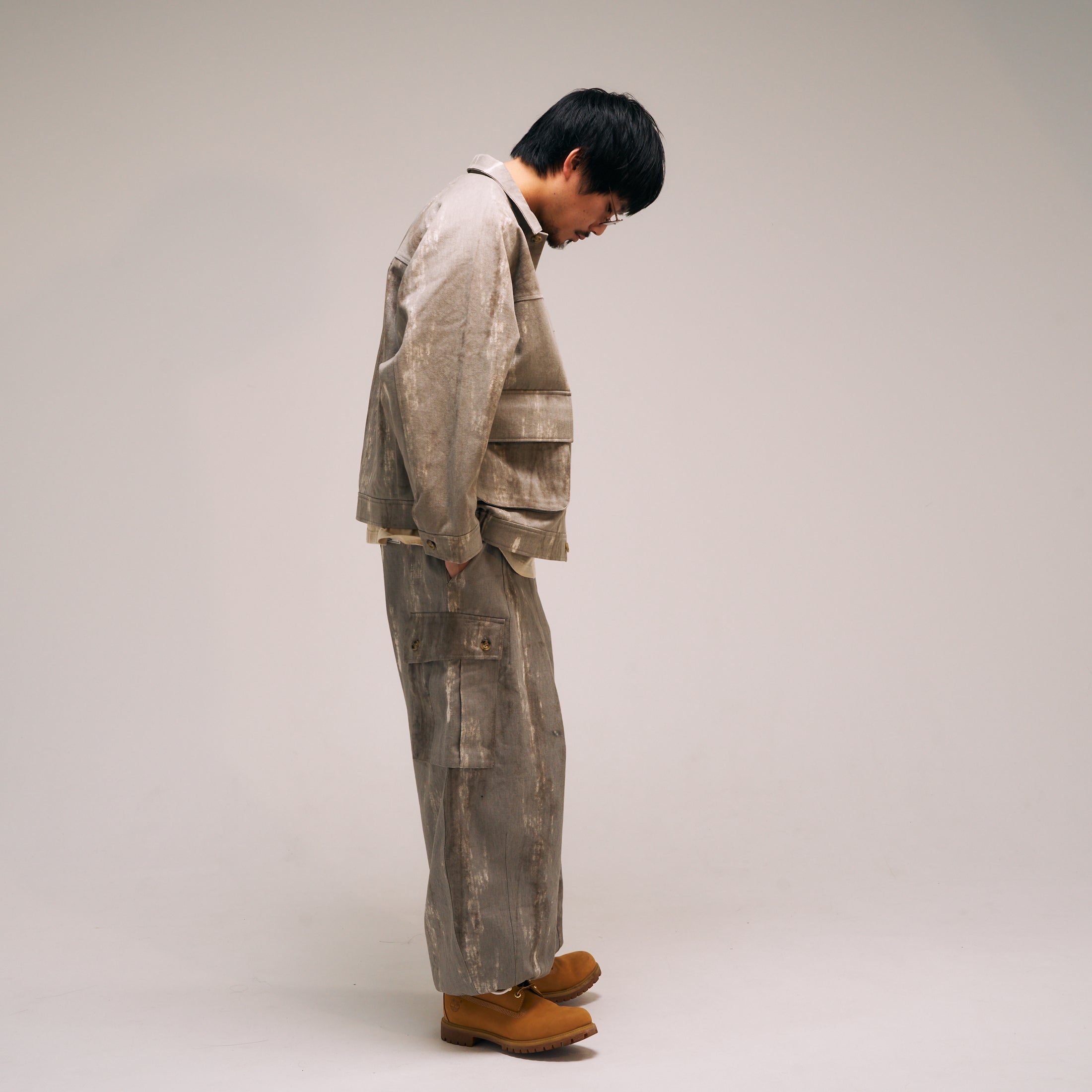 efmm-03_Gray Mix | Twill Balloon Wide Cargo Pants | Color:Gray Mix【EFFECTEN_エフェクテン】