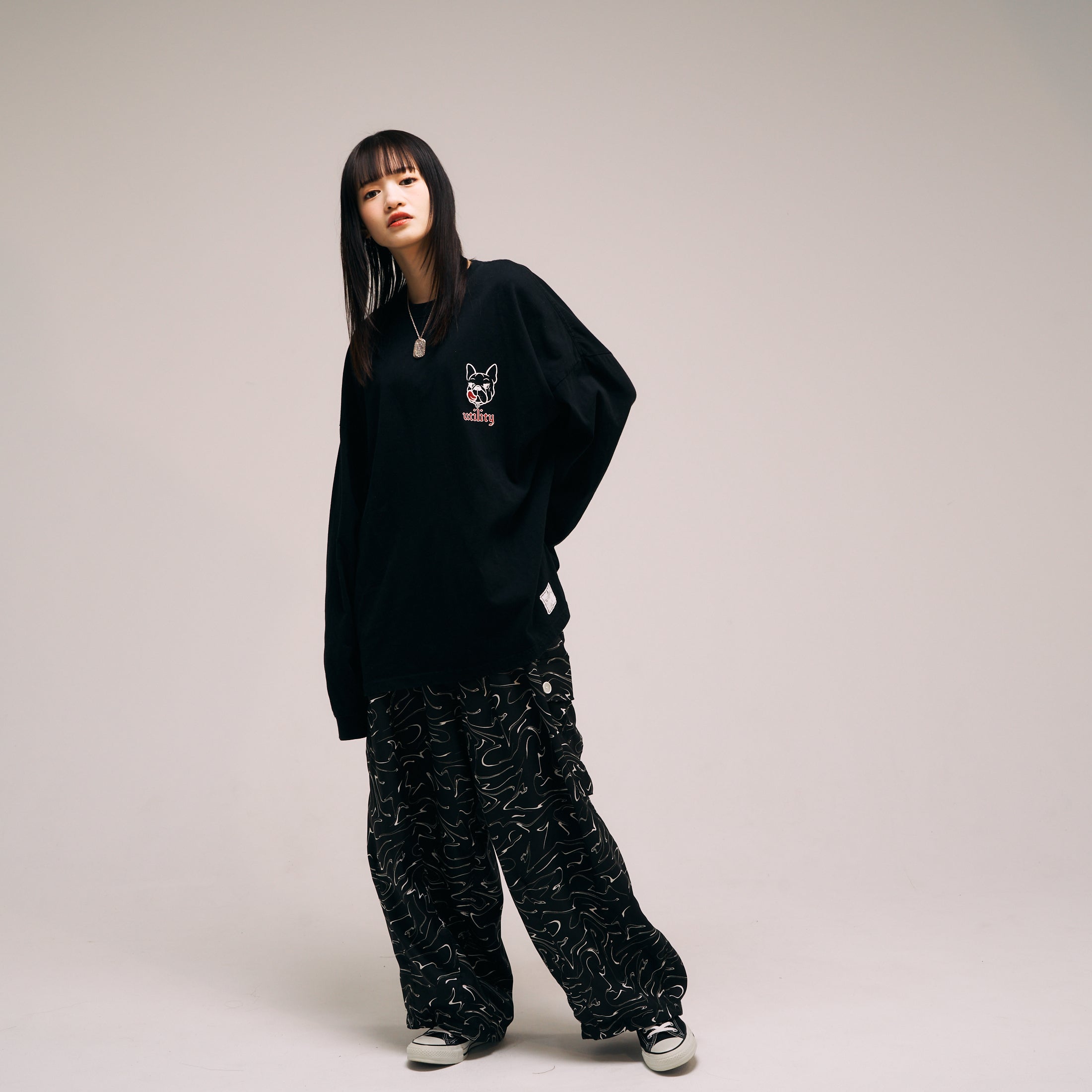 efmm-22_Snake Pattern | Marble Balloon Wide Cargo Pants | Color:Snake Pattern【EFFECTEN_エフェクテン】【archive】