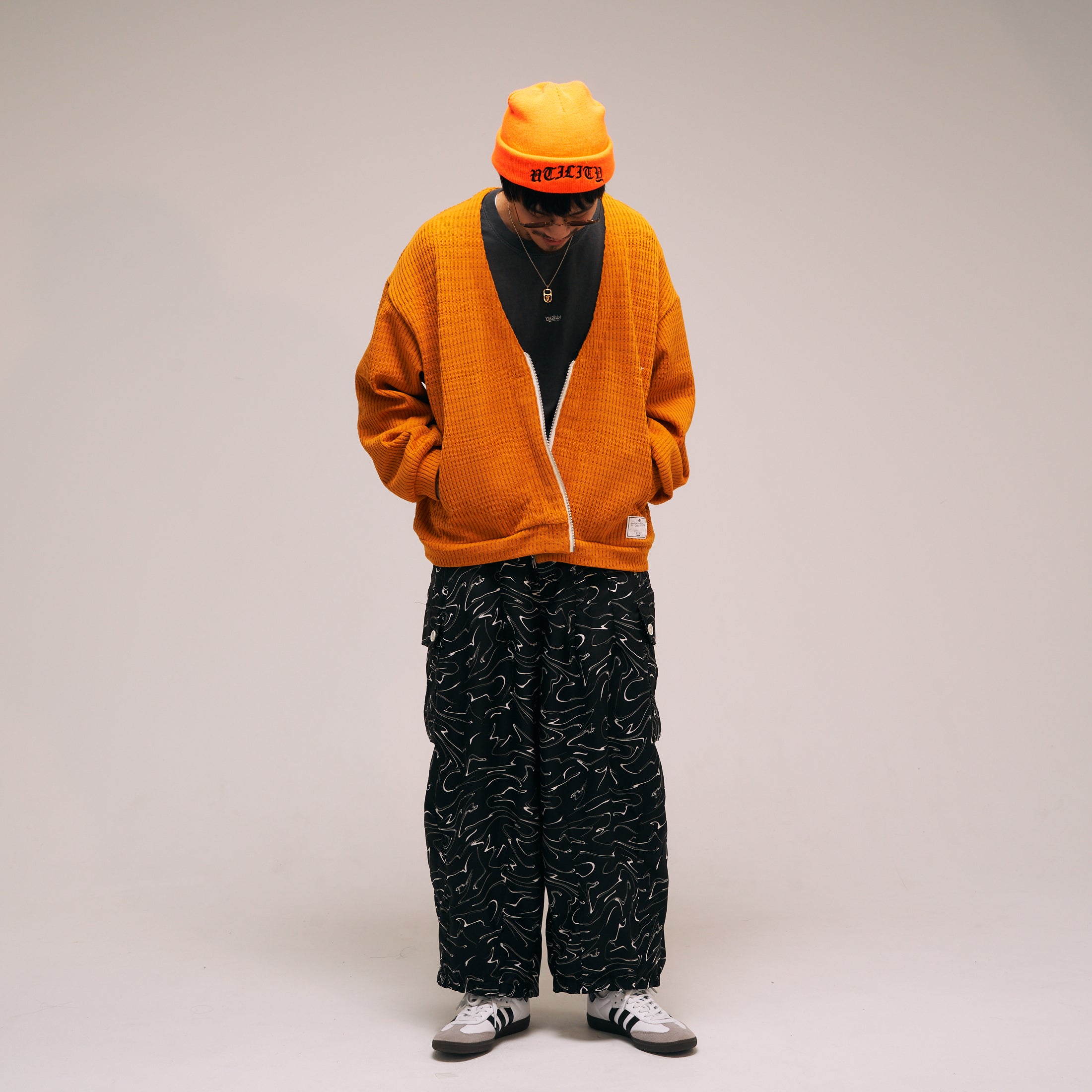 efmm-22_Snake Pattern | Marble Balloon Wide Cargo Pants | Color:Snake Pattern【EFFECTEN_エフェクテン】【archive】