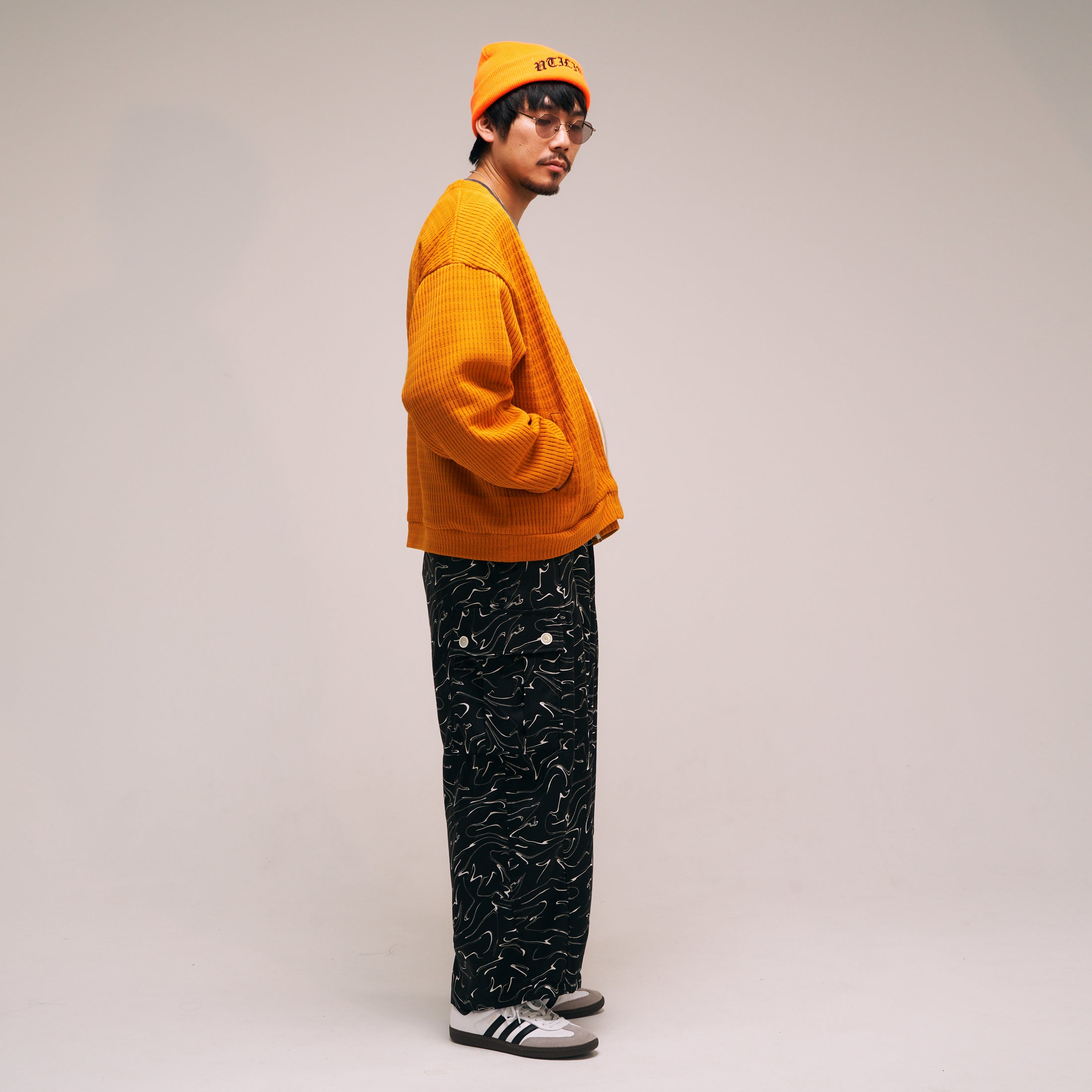 efmm-22_Snake Pattern | Marble Balloon Wide Cargo Pants | Color:Snake Pattern【EFFECTEN_エフェクテン】【archive】