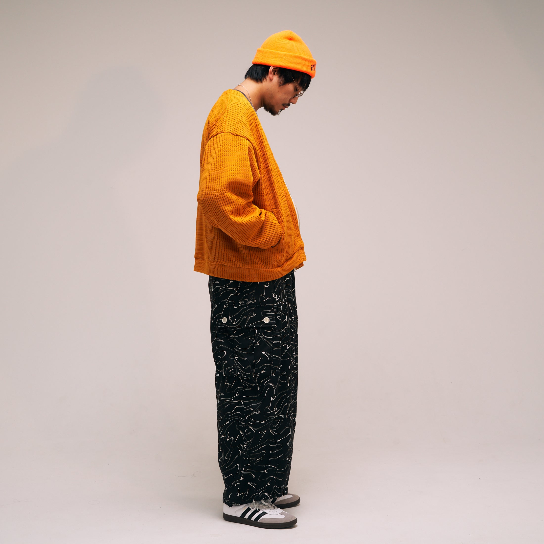 efmm-23_Orange | Front Zip Cardigan | Color:Orange【EFFECTEN_エフェクテン】【archive】