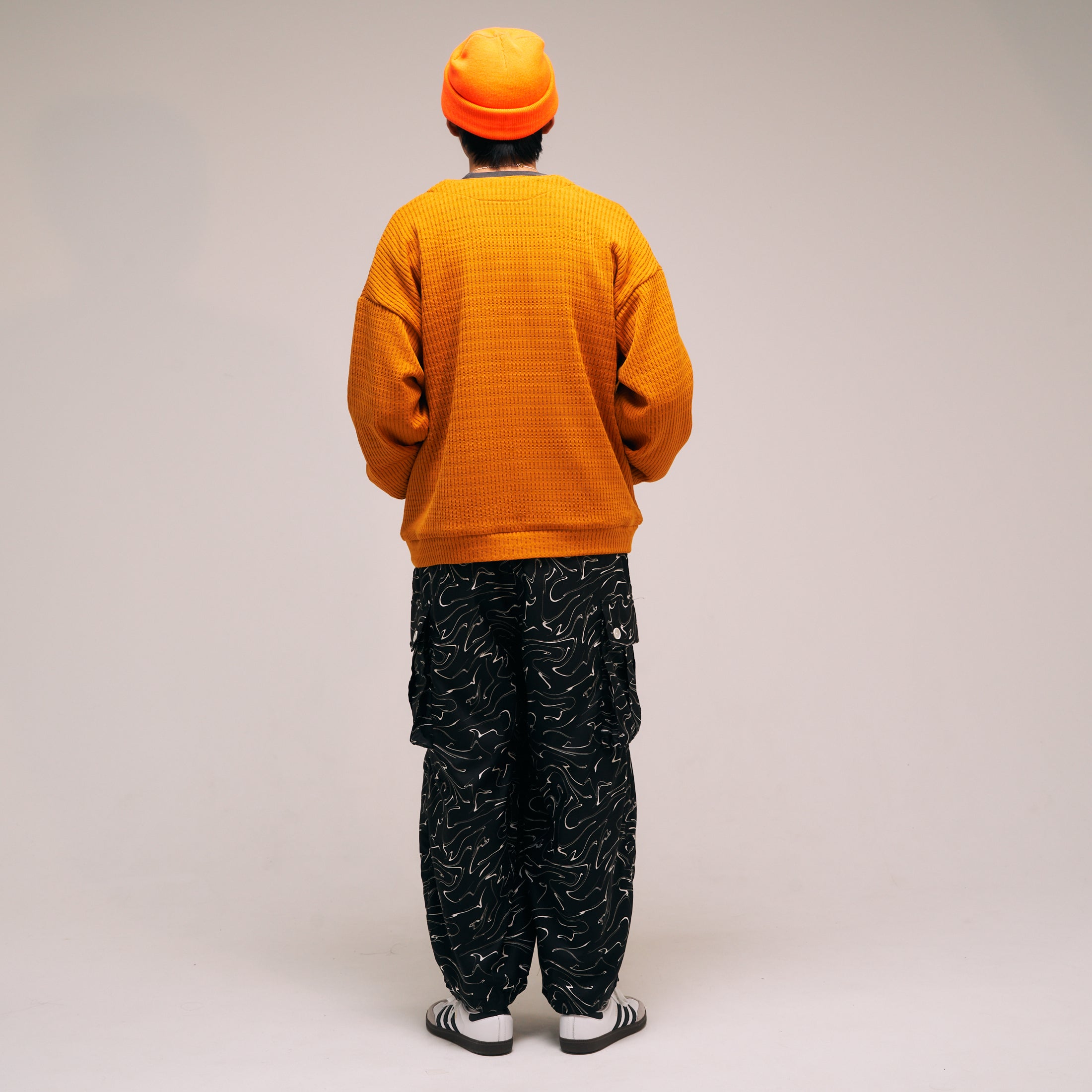 efmm-22_Snake Pattern | Marble Balloon Wide Cargo Pants | Color:Snake Pattern【EFFECTEN_エフェクテン】【archive】