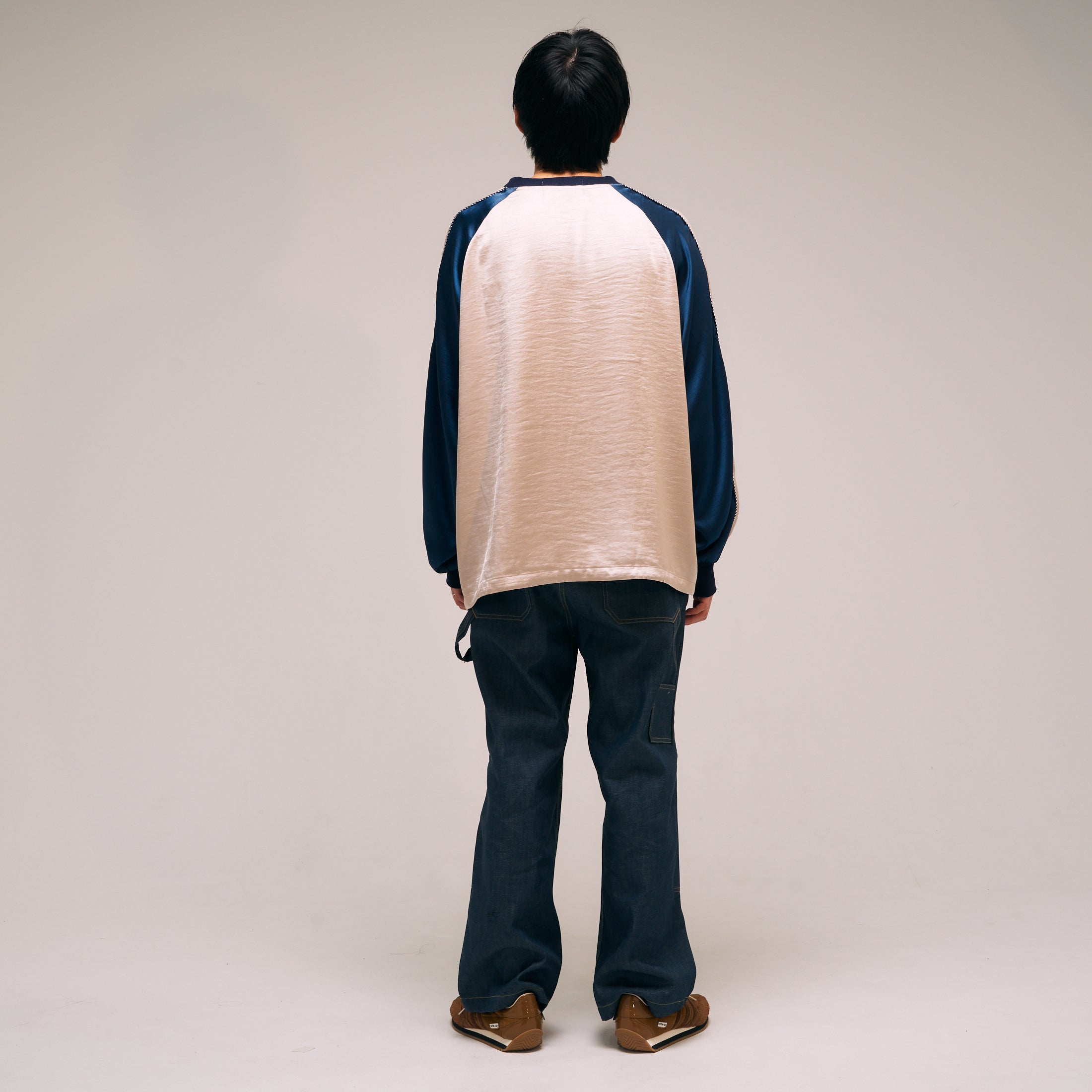 efmm-26_Champagnegold × Navy | Souvenir Pullover | Color:Champagnegold × Navy【EFFECTEN_エフェクテン】【archive】