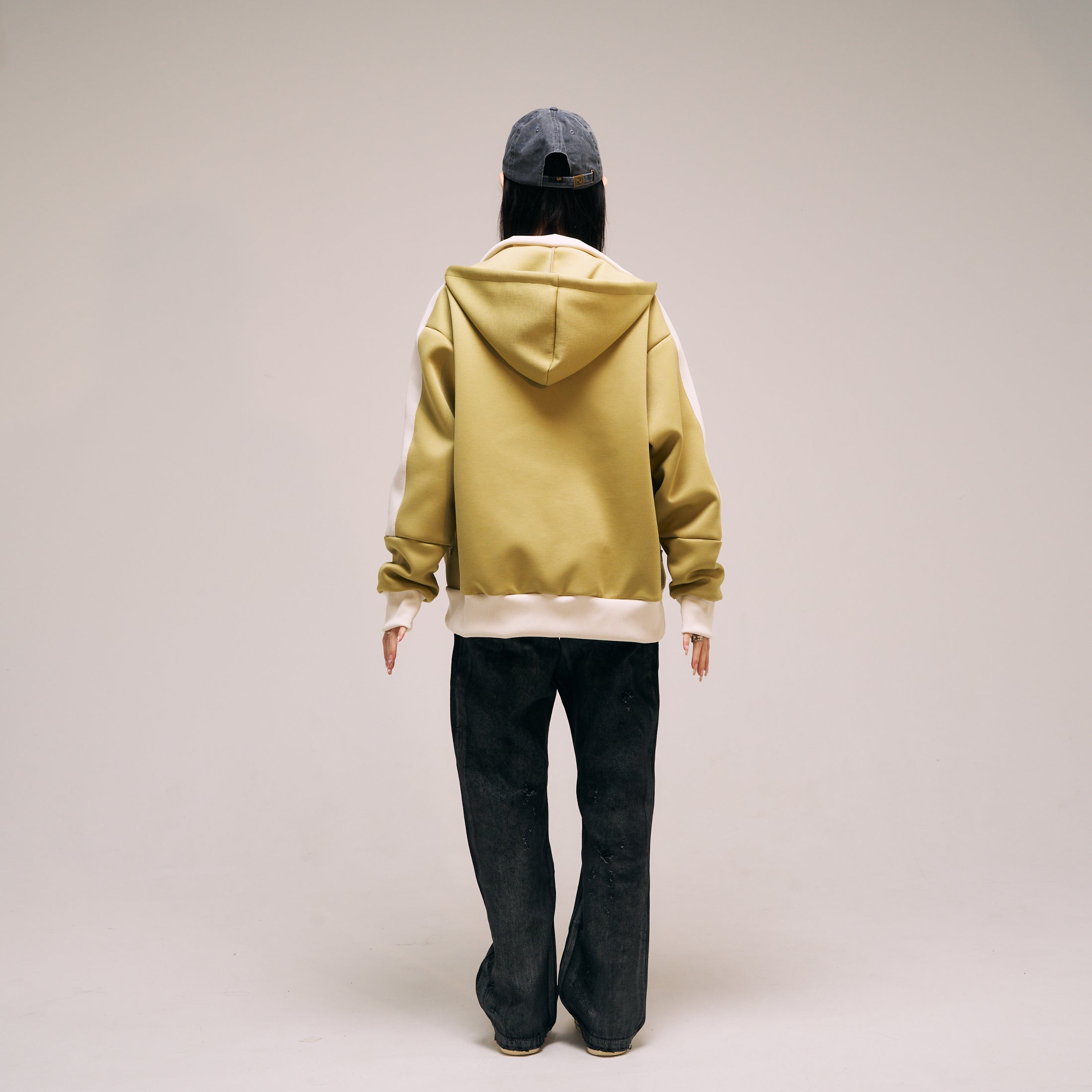 efmm-15_Pistàcchio | High Neck Zip Hoodie | Color:Pistàcchio【EFFECTEN_エフェクテン】【archive】