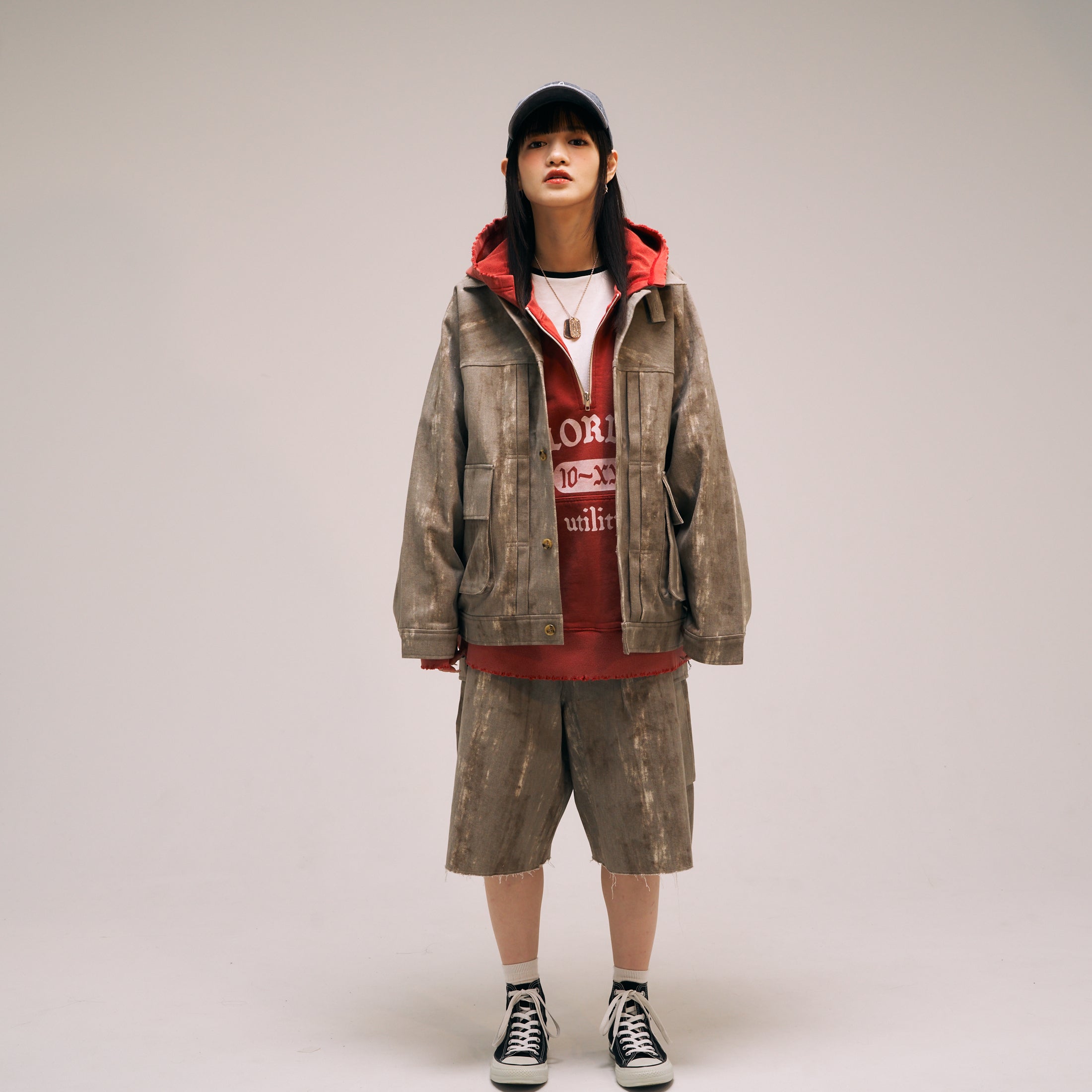 efmm-02_Gray Mix | Twill Hunting Jacket | Color:Gray Mix【EFFECTEN_エフェクテン】