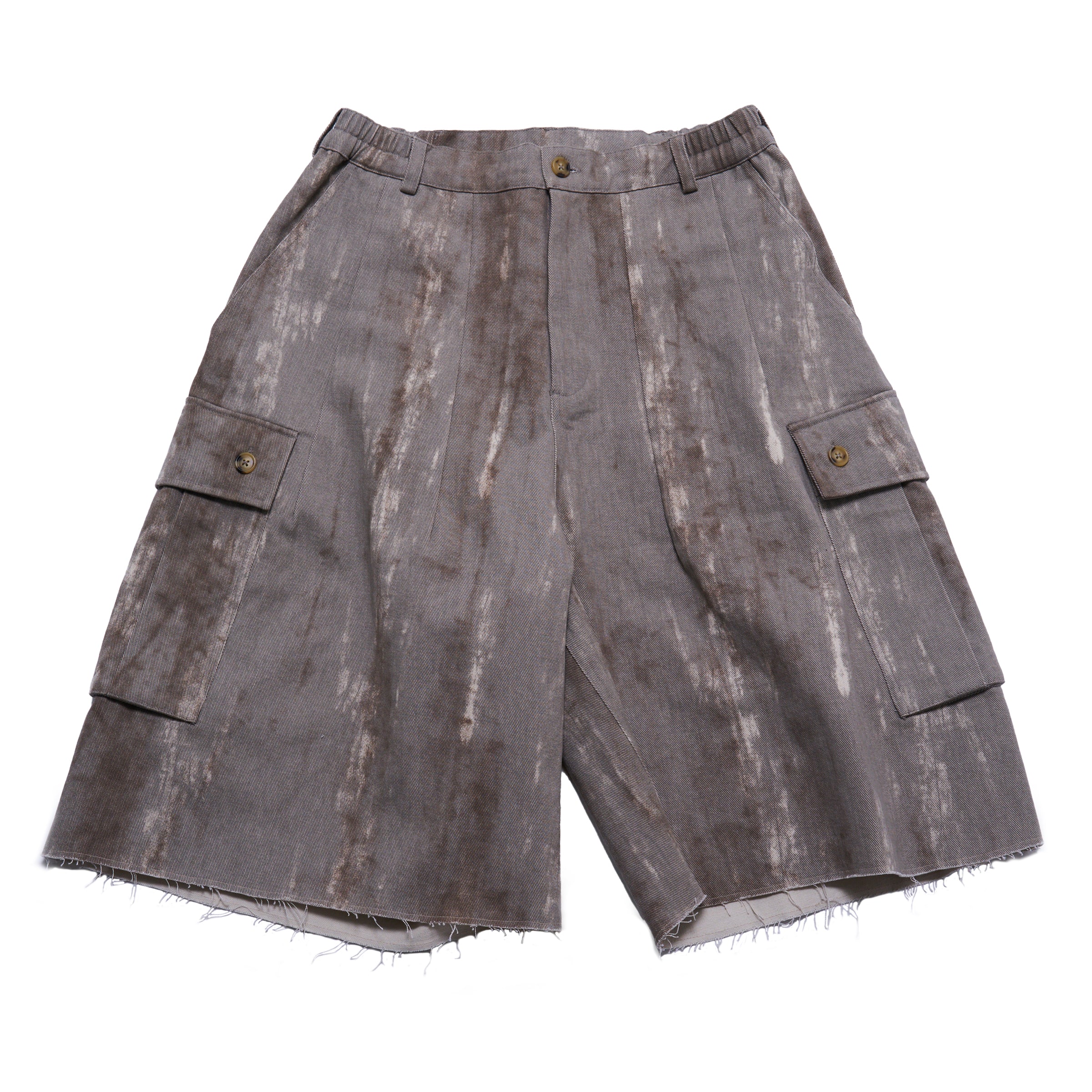 efmm-04_Gray Mix | Twill Wide Cargo Short Pants | Color:Gray Mix【EFFECTEN_エフェクテン】
