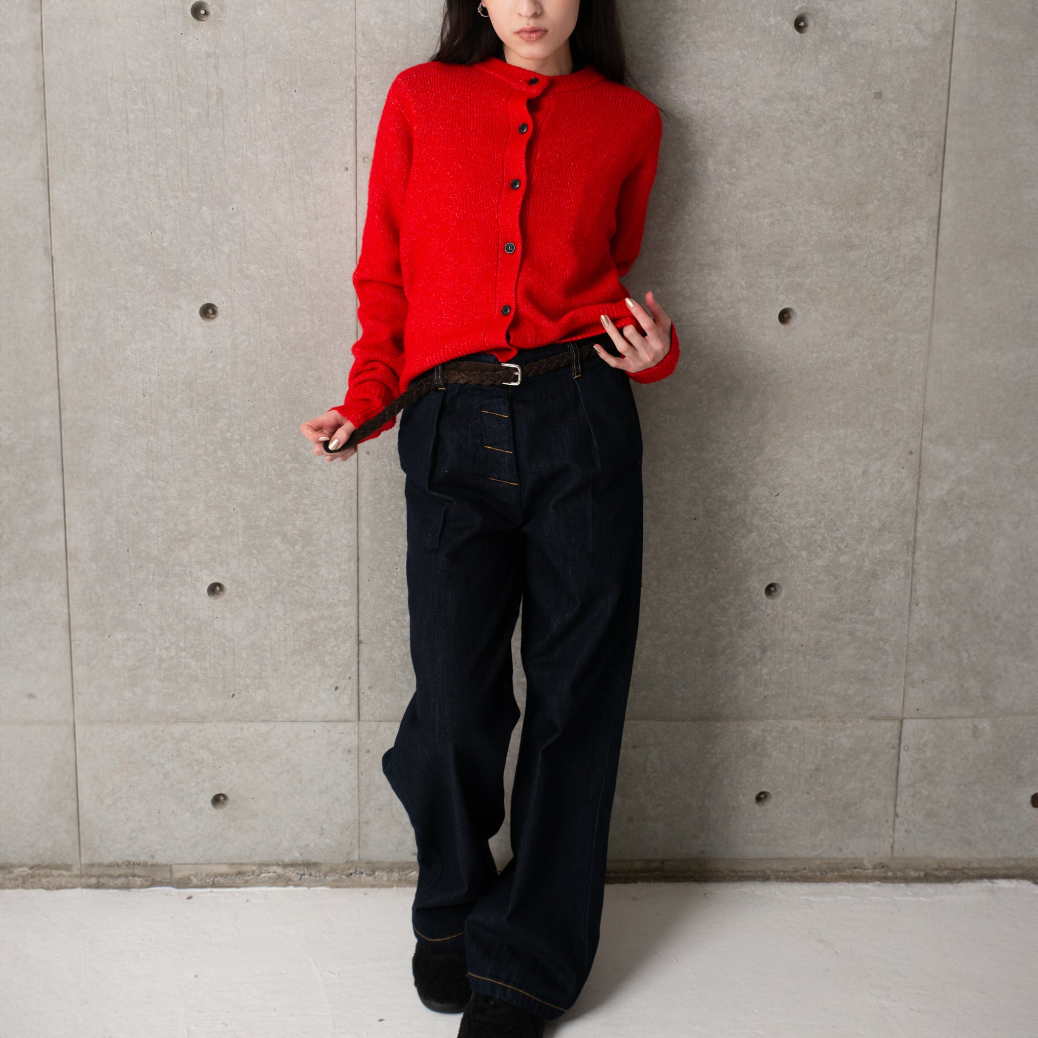 HIGH RISE BAGGY PANTS | Color_One Wash | No_242-304so_one wash【CaRouseLamBRa_ケラウズランブラ】