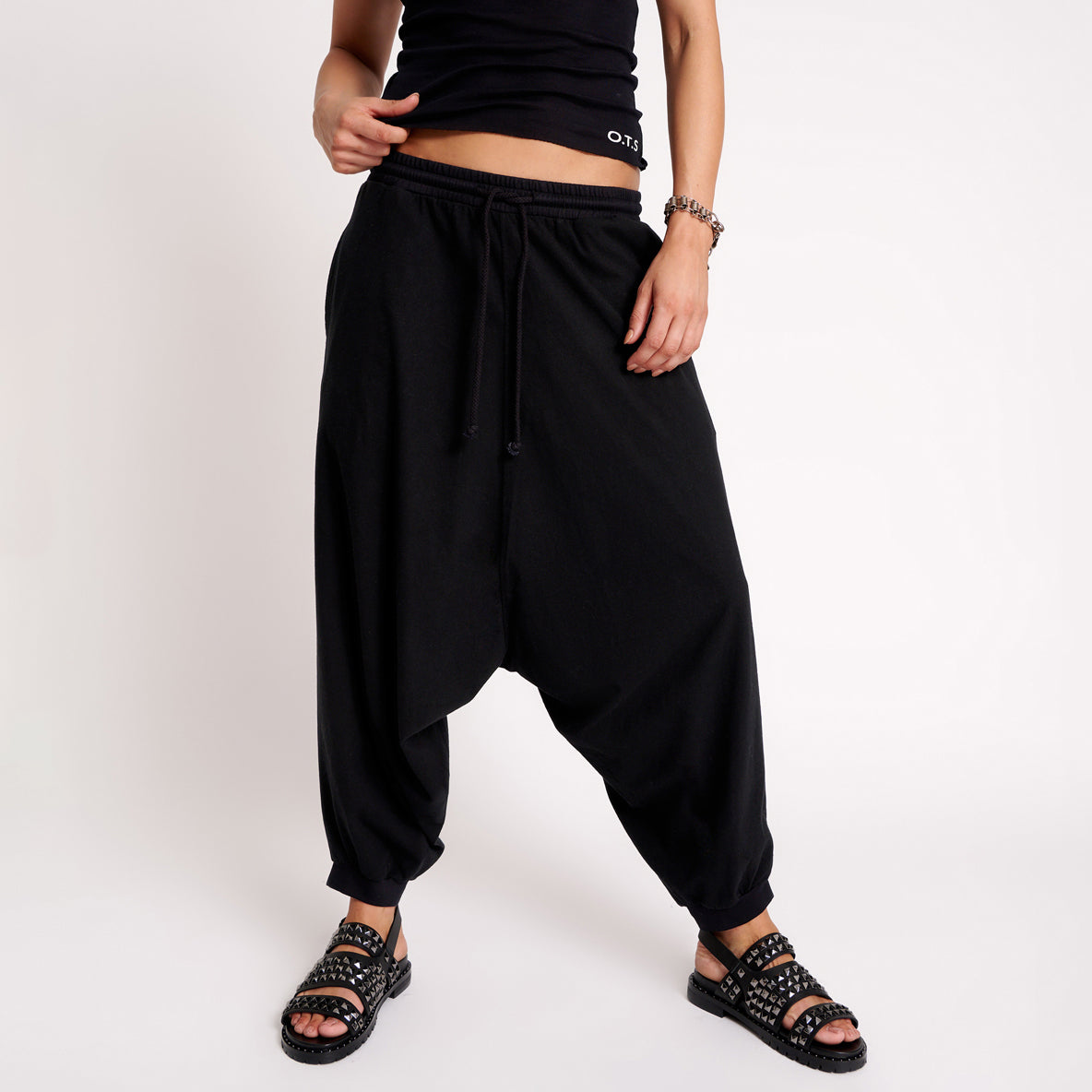 24763B | OTS DYNAMIC HAREM PANT | Color:Black【ONE TEASPOON_ワンティースプーン】