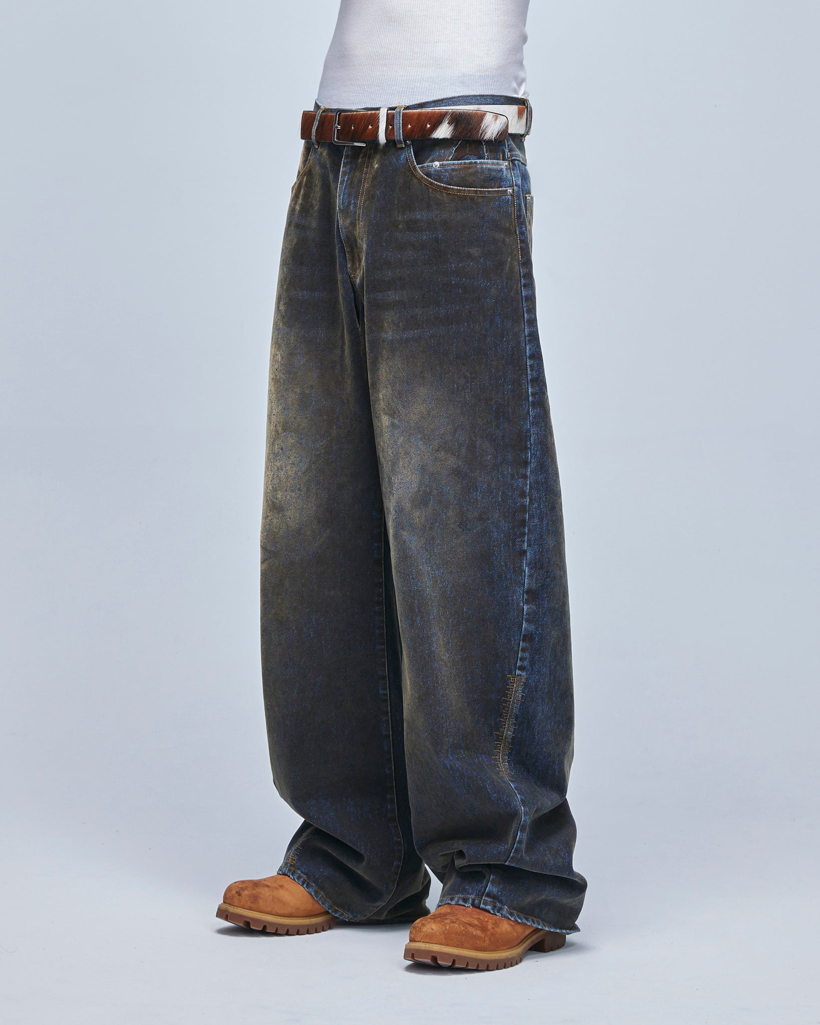 Curvy work pants | Color_Washed Velvet | No_pla25awp02-1_washed velvet【PLATEAU STUDIO_プラトー スタジオ】
