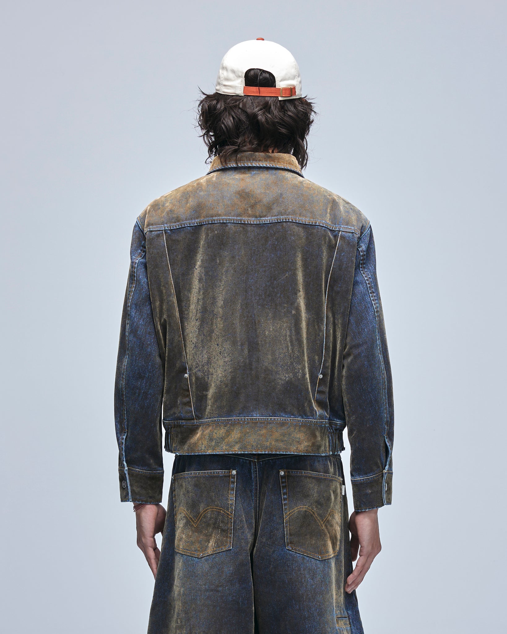 Tucked worker jacket | Color_Washed Velvet | No_pla25awj17-1_washed velvet【PLATEAU STUDIO_プラトー スタジオ】