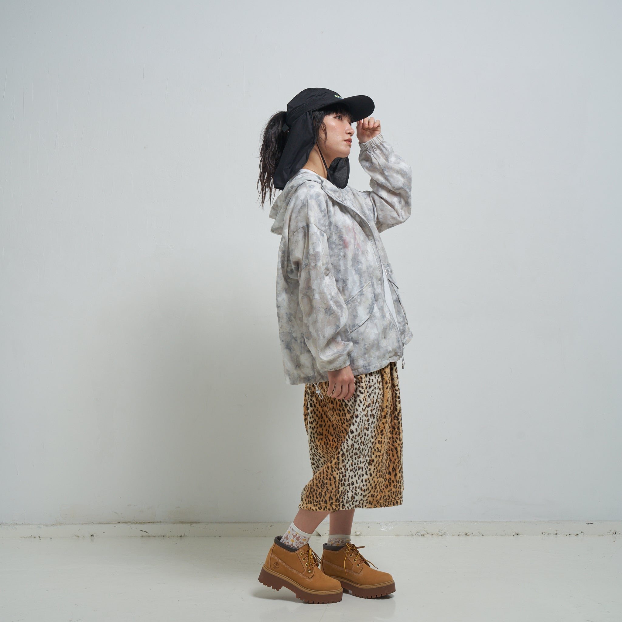 efite-04 | Leopard wide short pants | Color:Leopard【EFFECTEN_エフェクテン】【archive】
