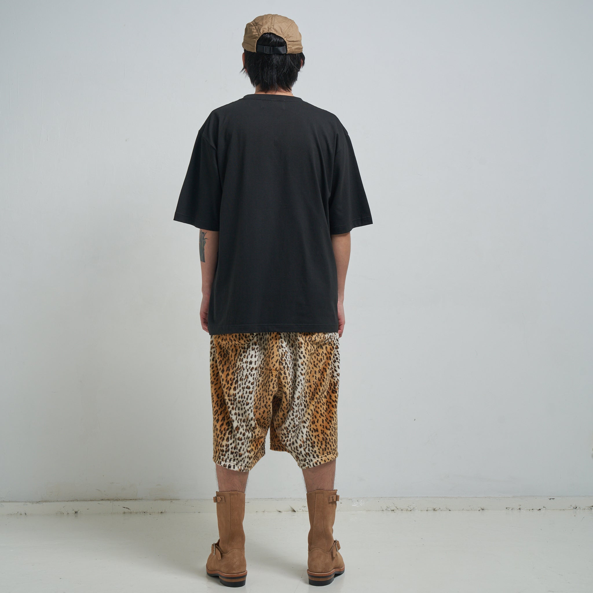 efite-04 | Leopard wide short pants | Color:Leopard【EFFECTEN_エフェクテン】【archive】