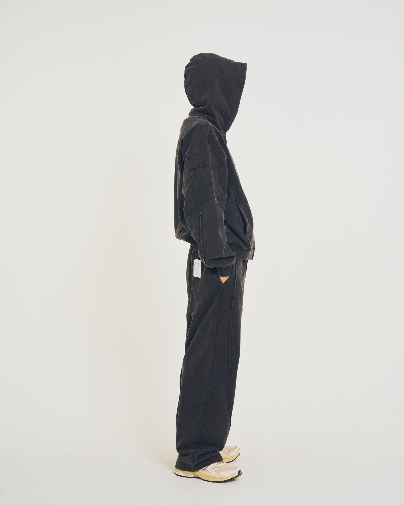 Wide easy sweat pants | Color_Black | No_efsal-04_Black【EFFECTEN_エフェクテン】【入荷予定アイテム・入荷連絡可能】